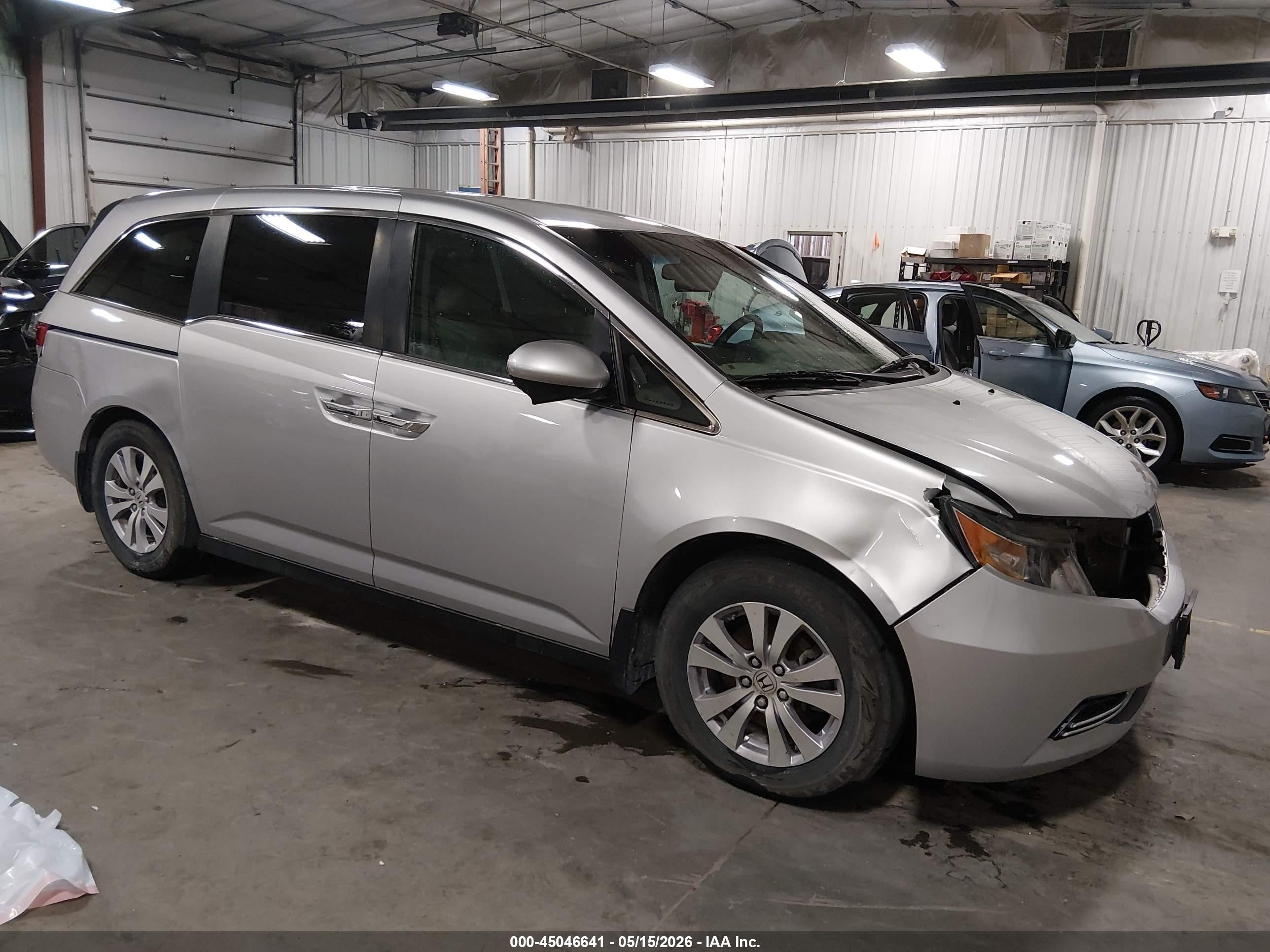 2014 Honda Odyssey Ex Серебряный vin: 5FNRL5H41EB066732