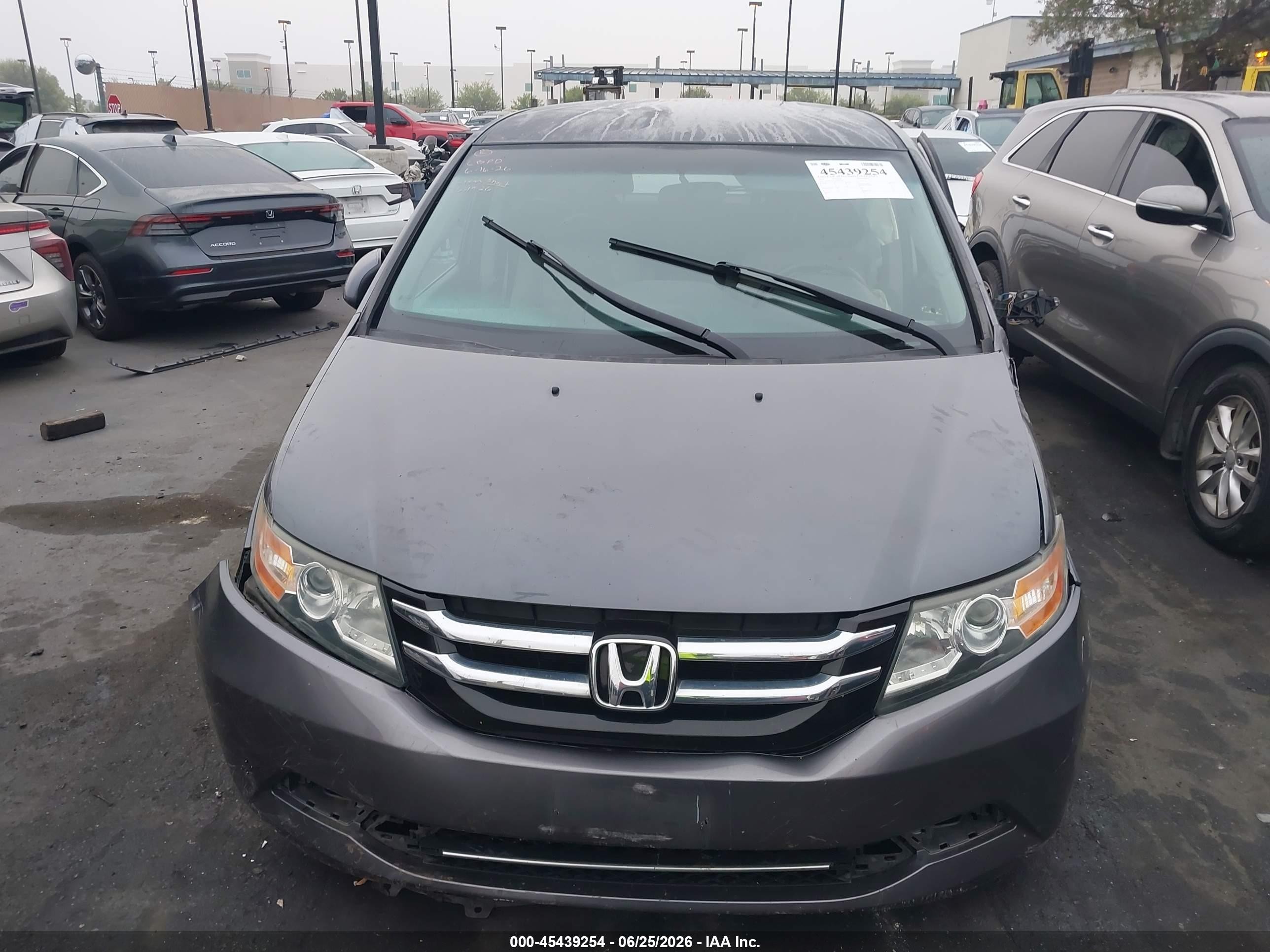 2014 Honda Odyssey Ex Gray vin: 5FNRL5H41EB075687