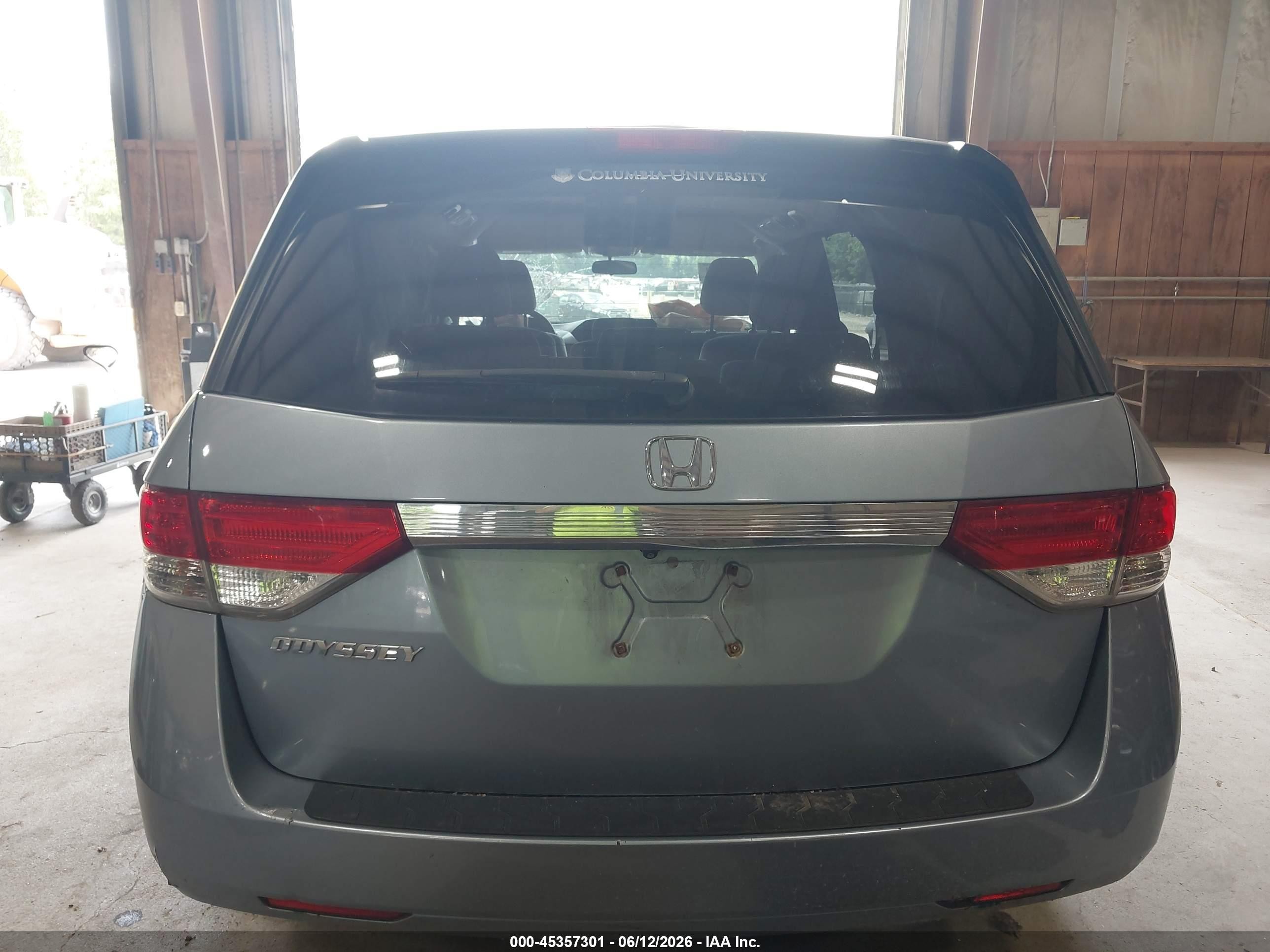 2014 Honda Odyssey Ex Light Blue vin: 5FNRL5H41EB076418