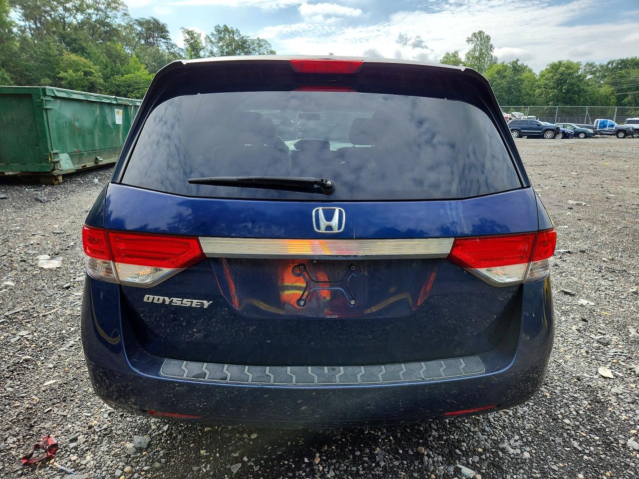 2014 Honda Odyssey Ex Blue vin: 5FNRL5H41EB077634