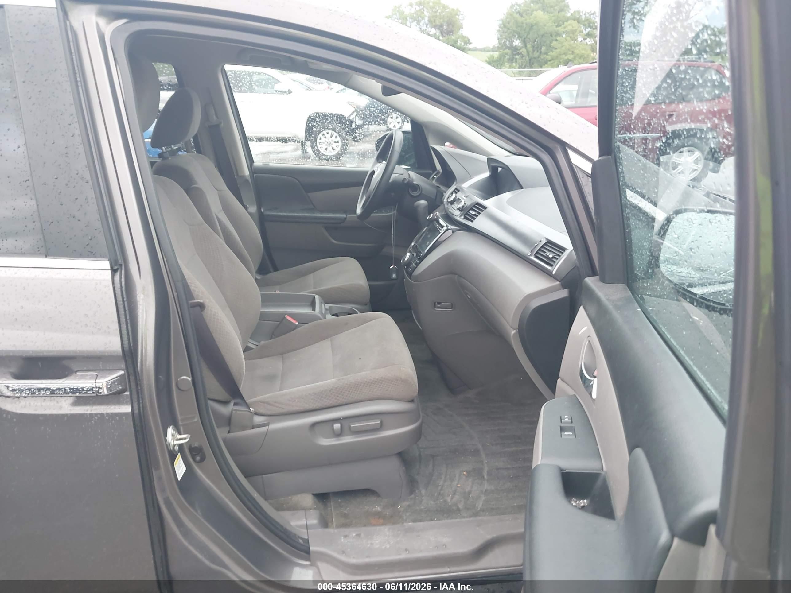 2014 Honda Odyssey Ex Gray vin: 5FNRL5H41EB110146