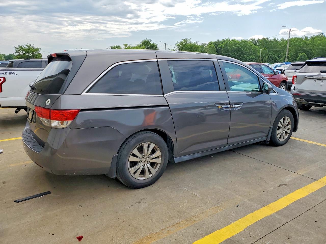 2014 Honda Odyssey Ex Gray vin: 5FNRL5H41EB134222