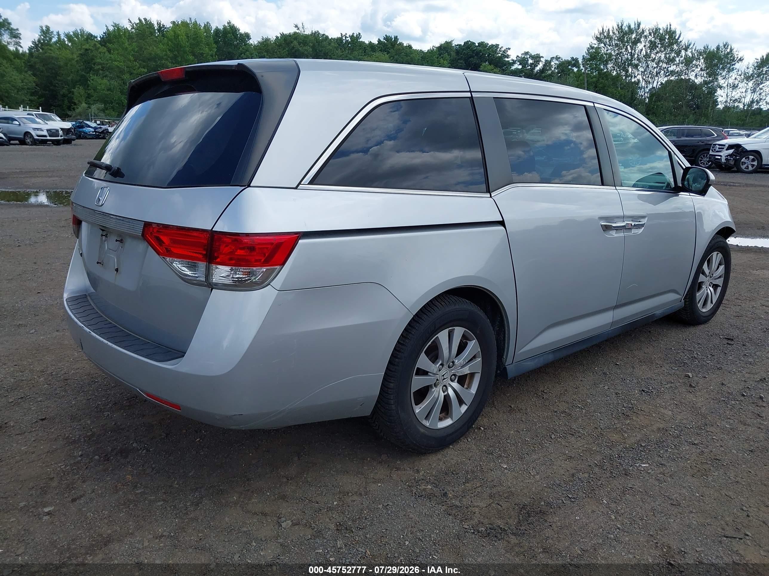 2015 Honda Odyssey Ex Silver vin: 5FNRL5H41FB034364