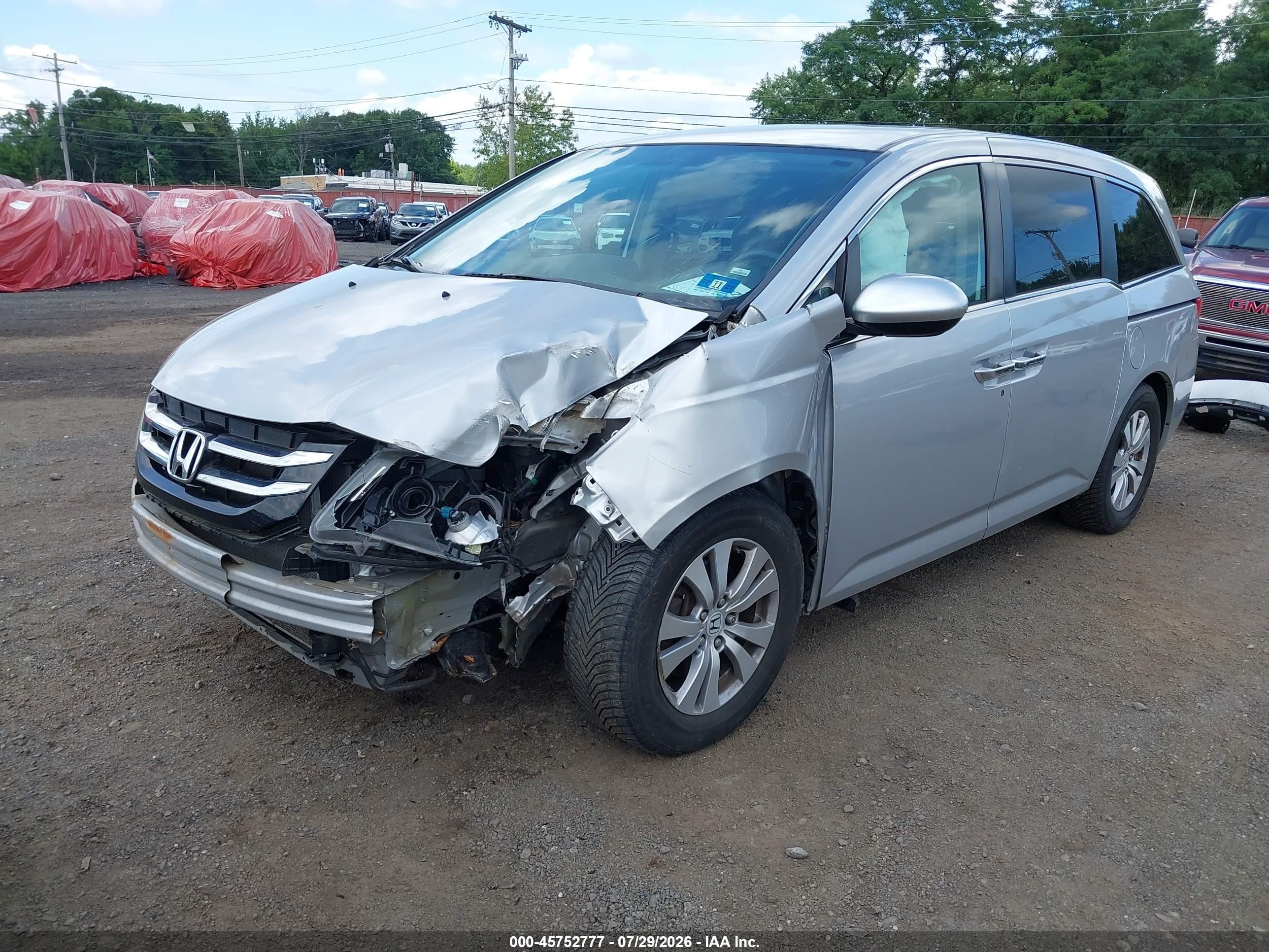 2015 Honda Odyssey Ex Silver vin: 5FNRL5H41FB034364