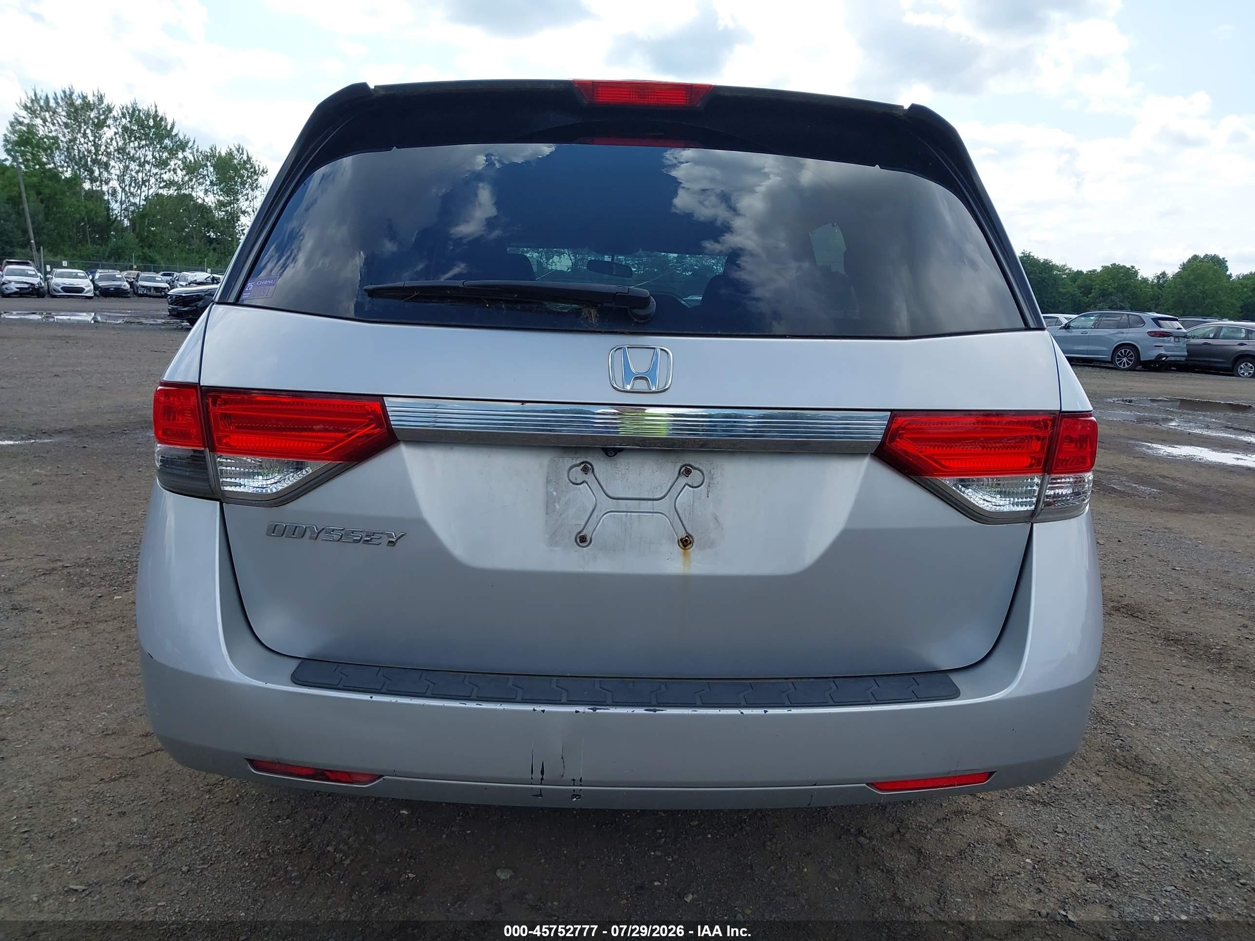 2015 Honda Odyssey Ex Silver vin: 5FNRL5H41FB034364