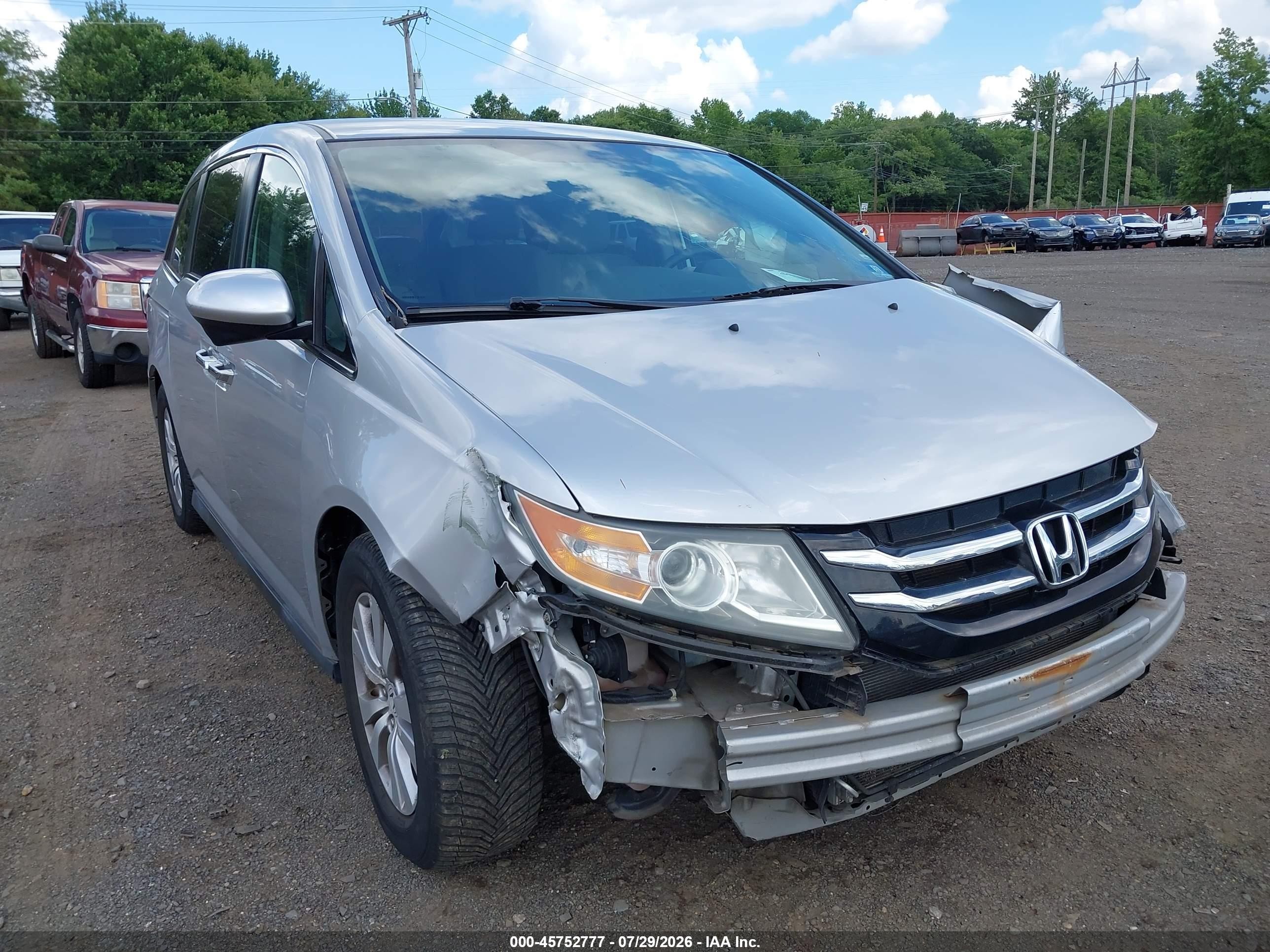 2015 Honda Odyssey Ex Silver vin: 5FNRL5H41FB034364