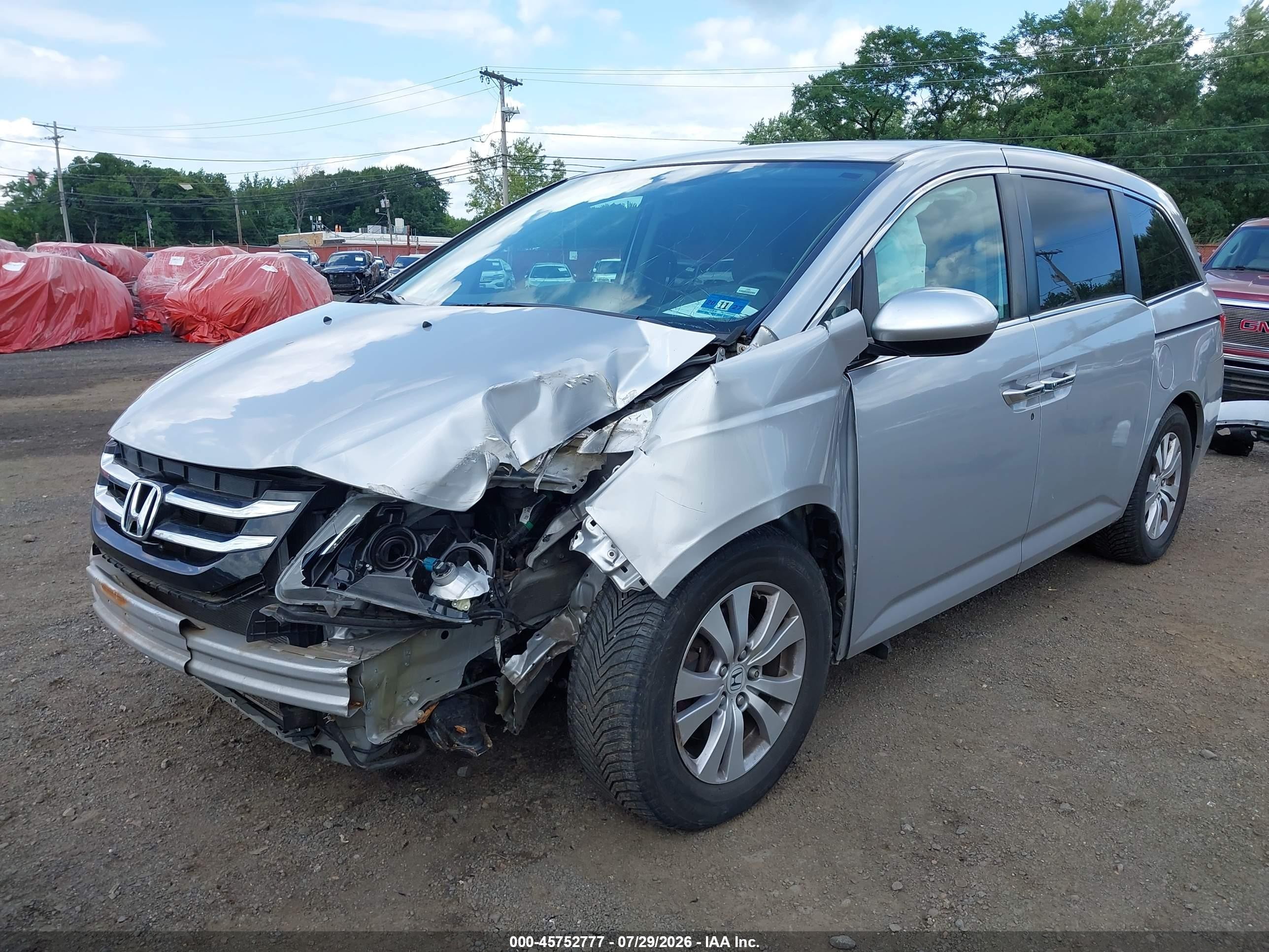 2015 Honda Odyssey Ex Silver vin: 5FNRL5H41FB034364