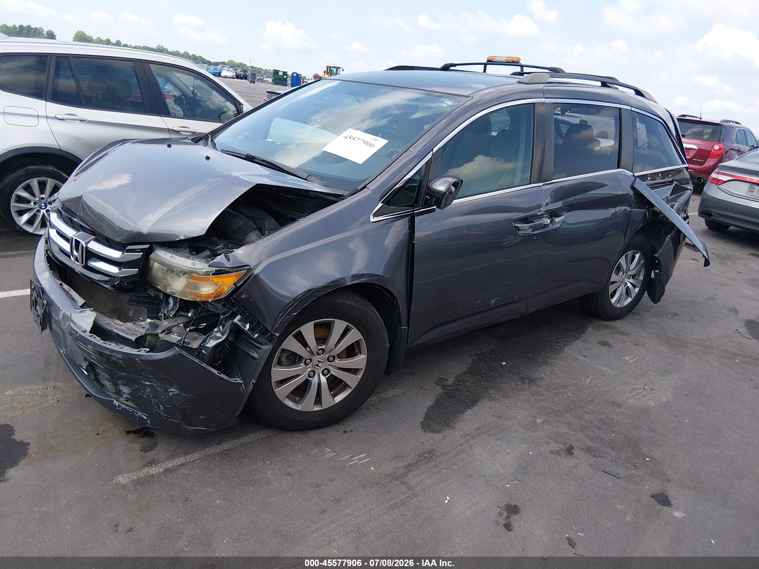 2015 Honda Odyssey Ex Gray vin: 5FNRL5H41FB105269
