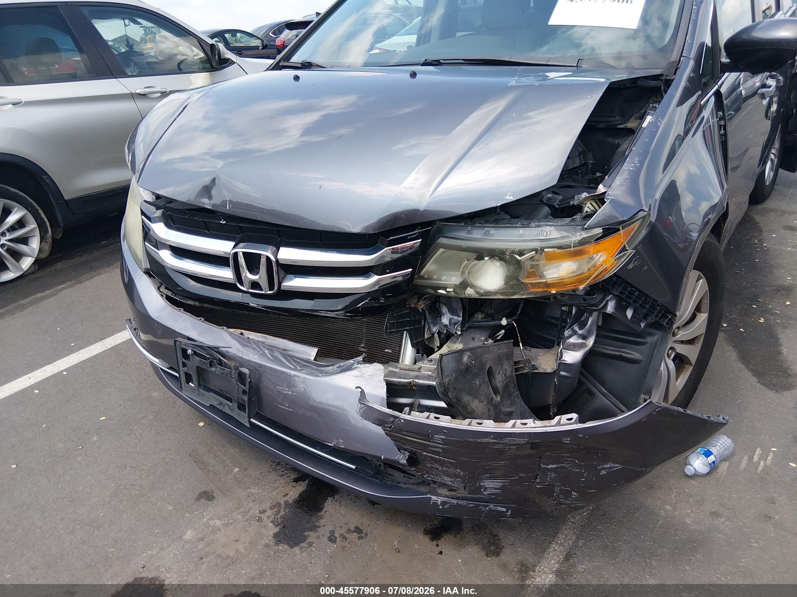 2015 Honda Odyssey Ex Gray vin: 5FNRL5H41FB105269
