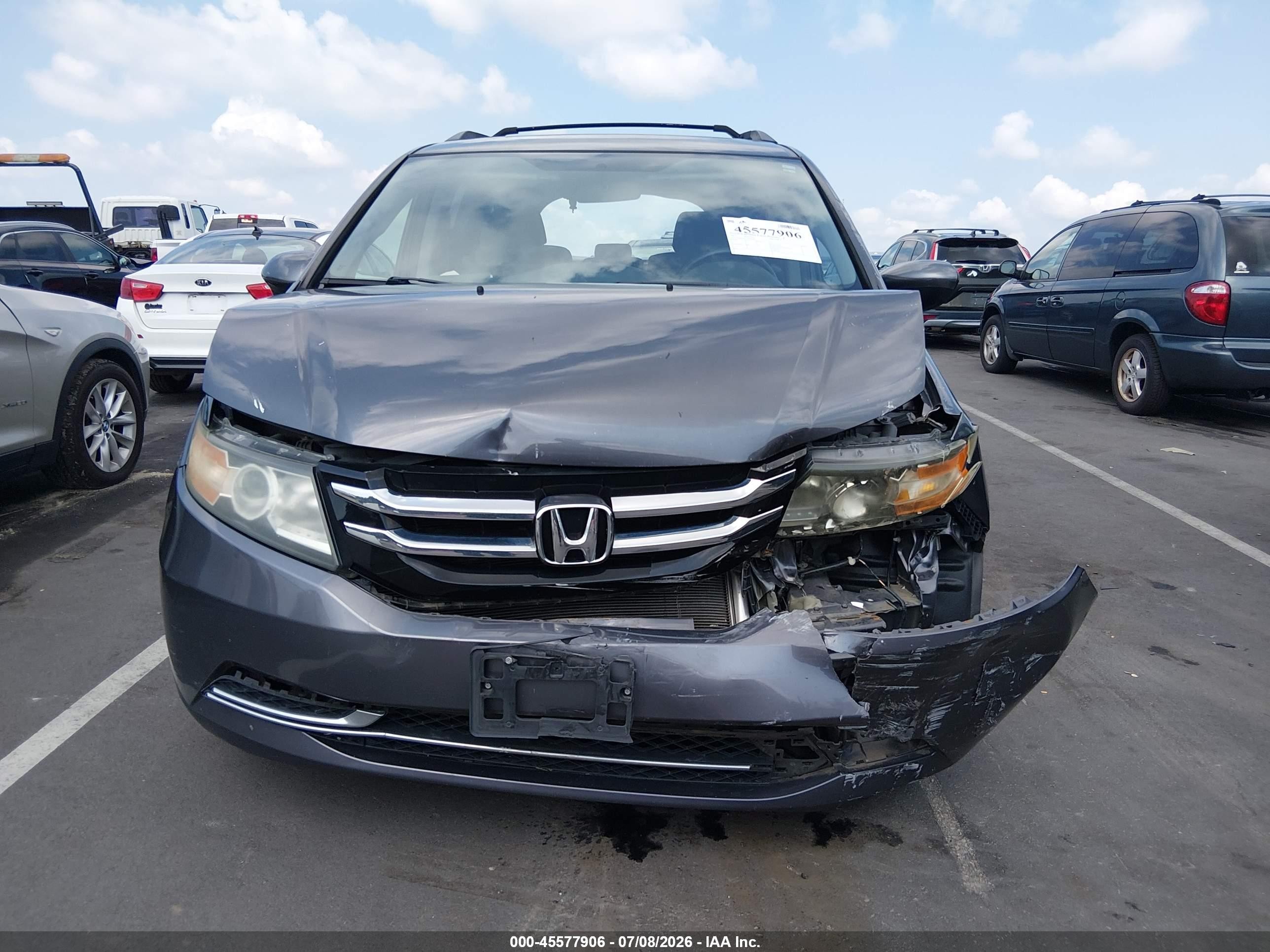 2015 Honda Odyssey Ex Gray vin: 5FNRL5H41FB105269