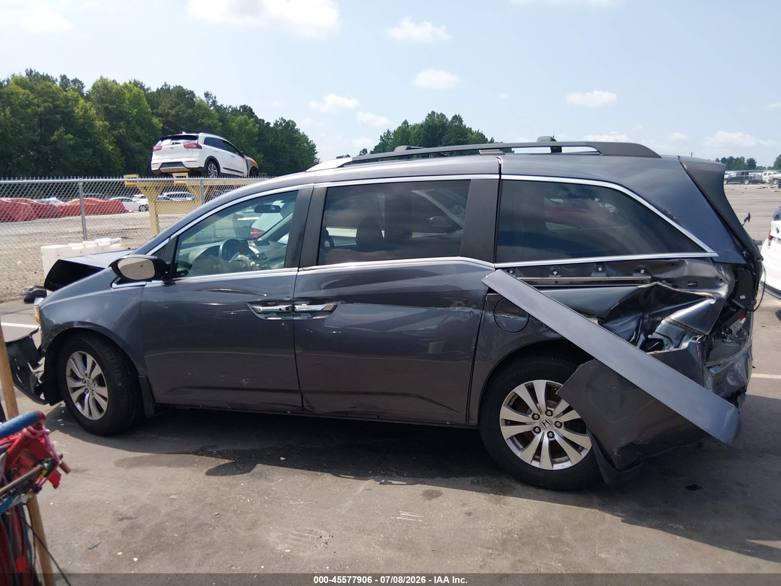 2015 Honda Odyssey Ex Gray vin: 5FNRL5H41FB105269