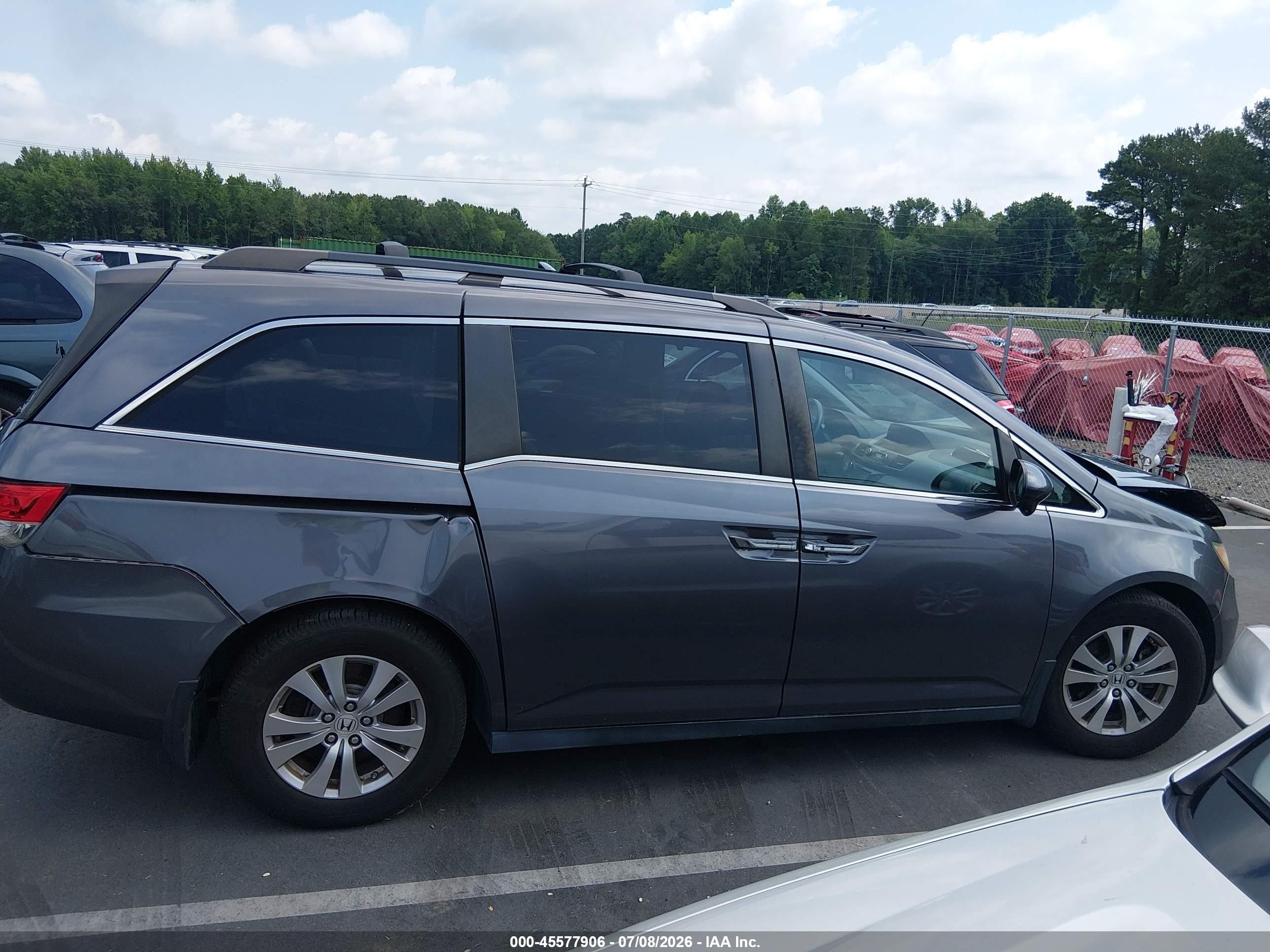 2015 Honda Odyssey Ex Gray vin: 5FNRL5H41FB105269