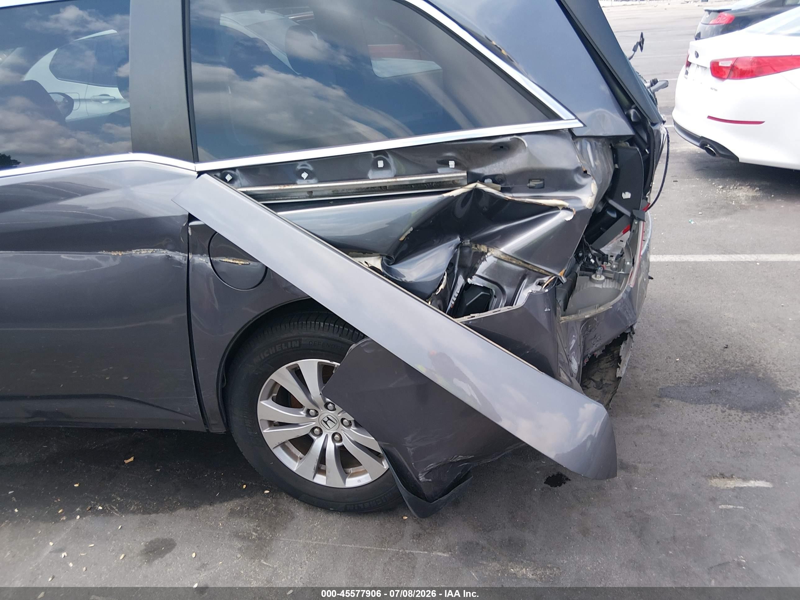 2015 Honda Odyssey Ex Gray vin: 5FNRL5H41FB105269