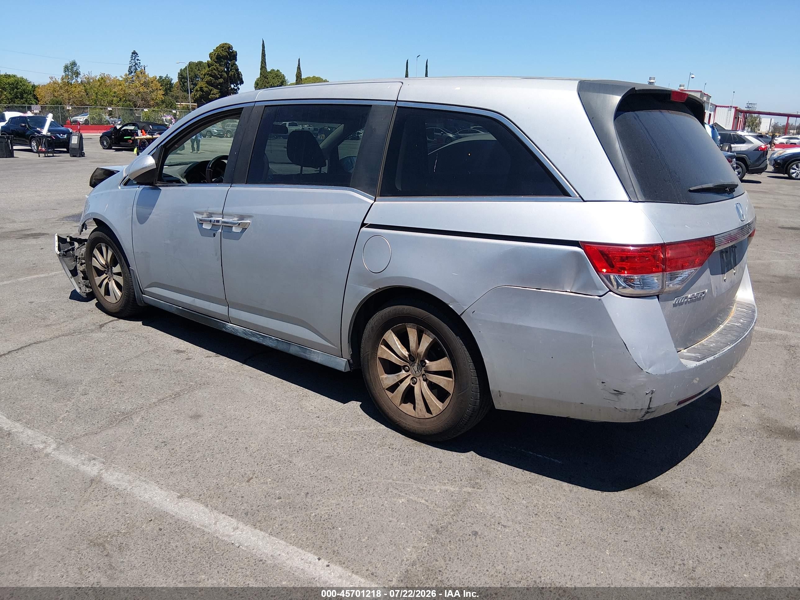 2015 Honda Odyssey Ex Silver vin: 5FNRL5H41FB106664