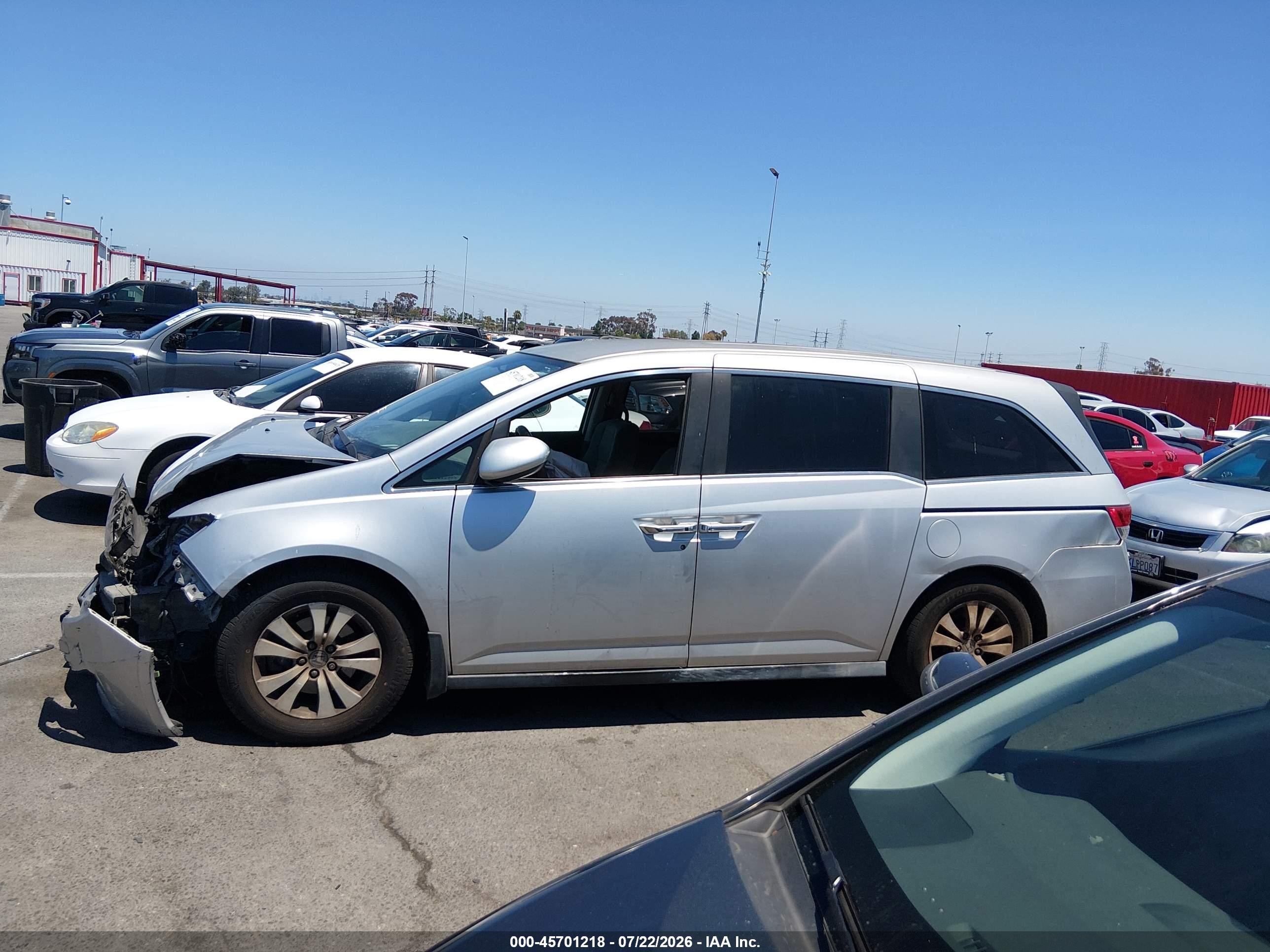 2015 Honda Odyssey Ex Silver vin: 5FNRL5H41FB106664