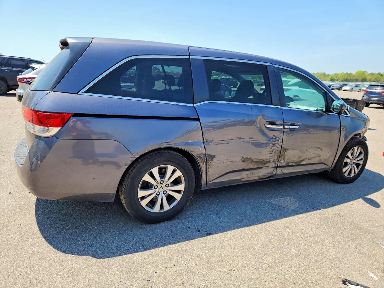 2015 Honda Odyssey Ex Gray vin: 5FNRL5H41FB111380