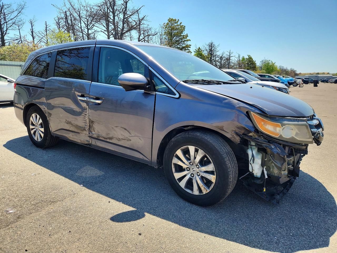 2015 Honda Odyssey Ex Gray vin: 5FNRL5H41FB111380