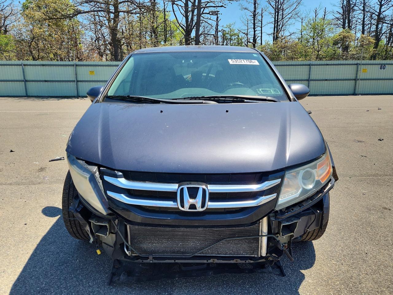 2015 Honda Odyssey Ex Gray vin: 5FNRL5H41FB111380