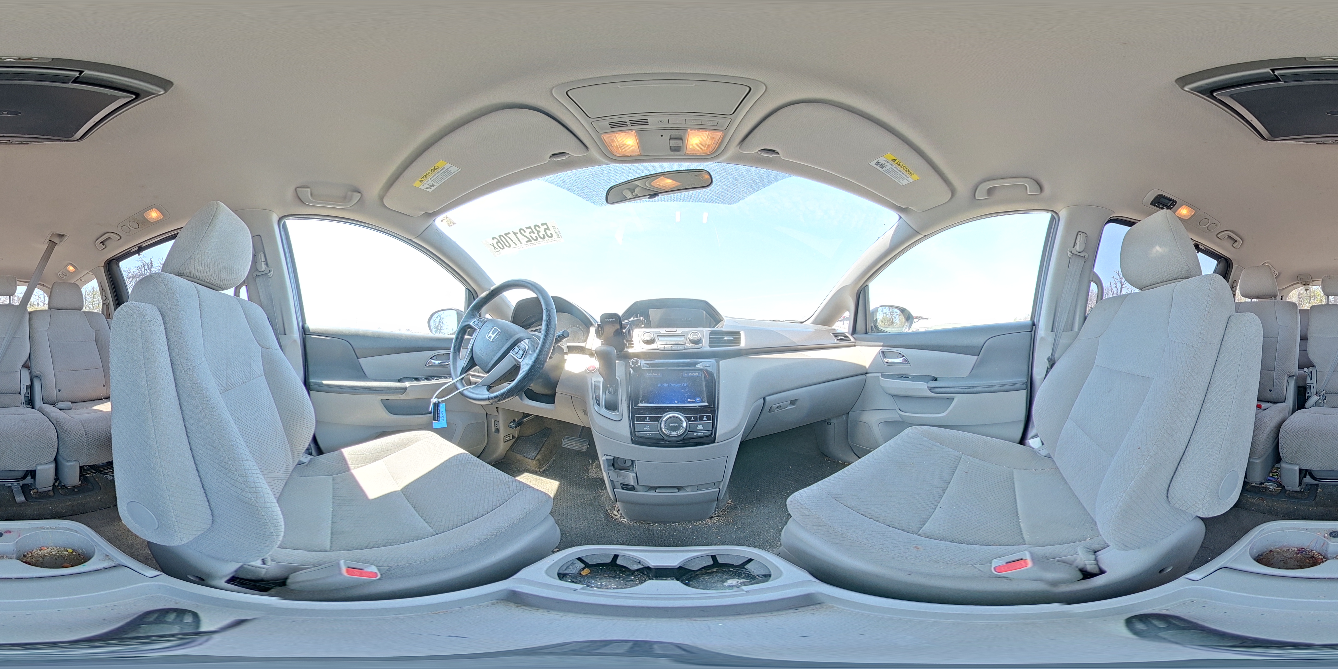 2015 Honda Odyssey Ex Gray vin: 5FNRL5H41FB111380