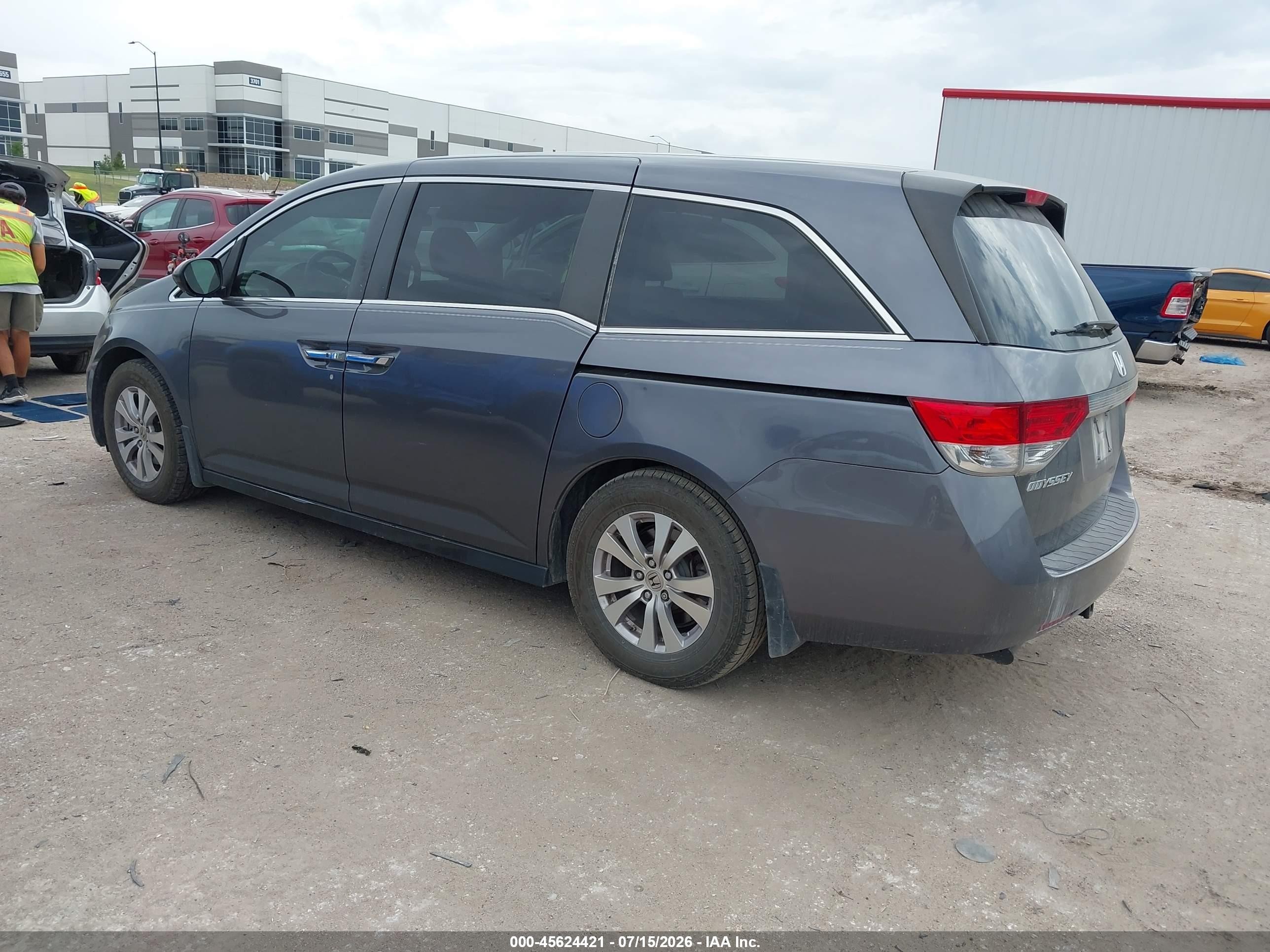2015 Honda Odyssey Ex Gray vin: 5FNRL5H41FB121519