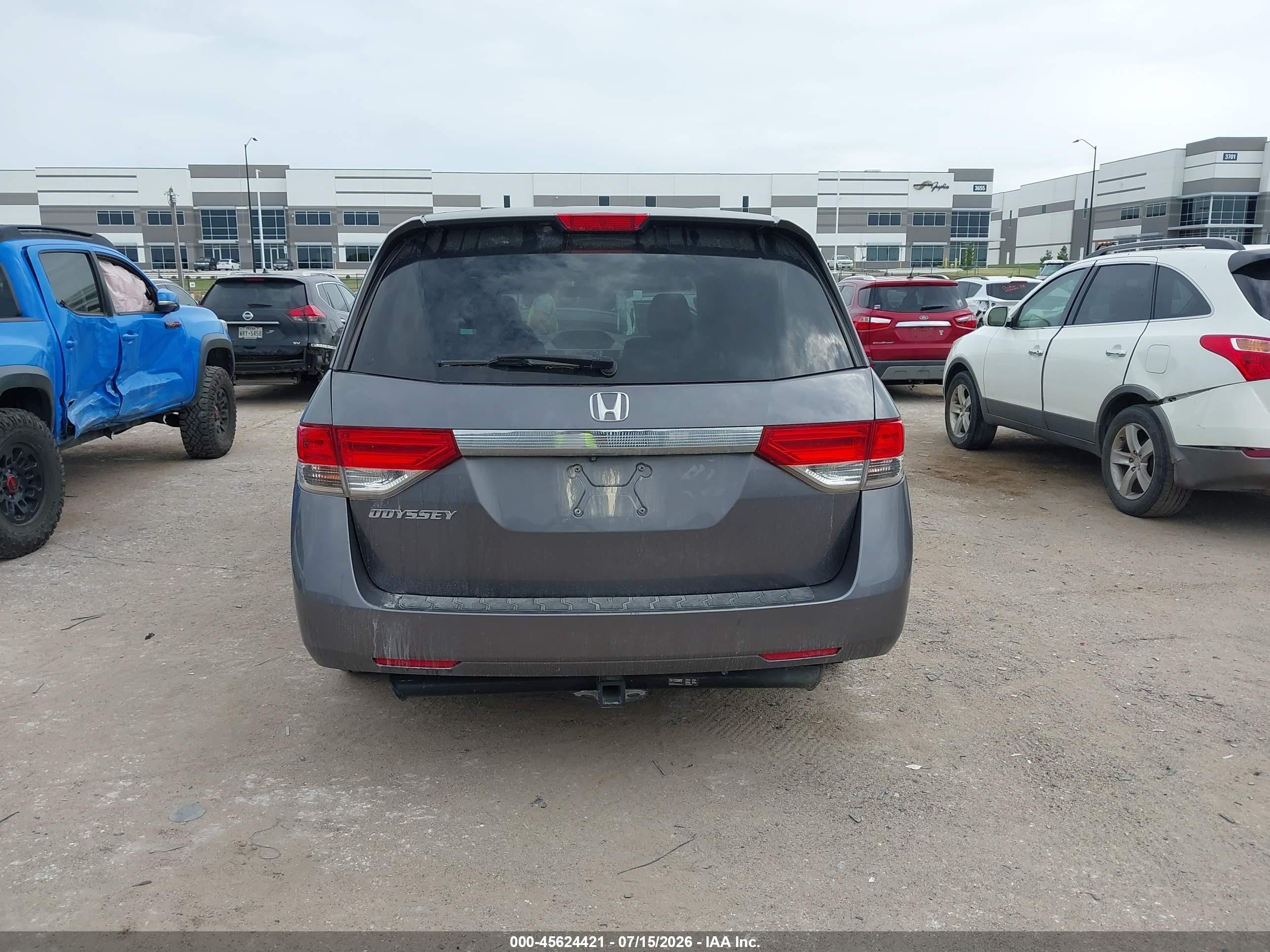 2015 Honda Odyssey Ex Gray vin: 5FNRL5H41FB121519