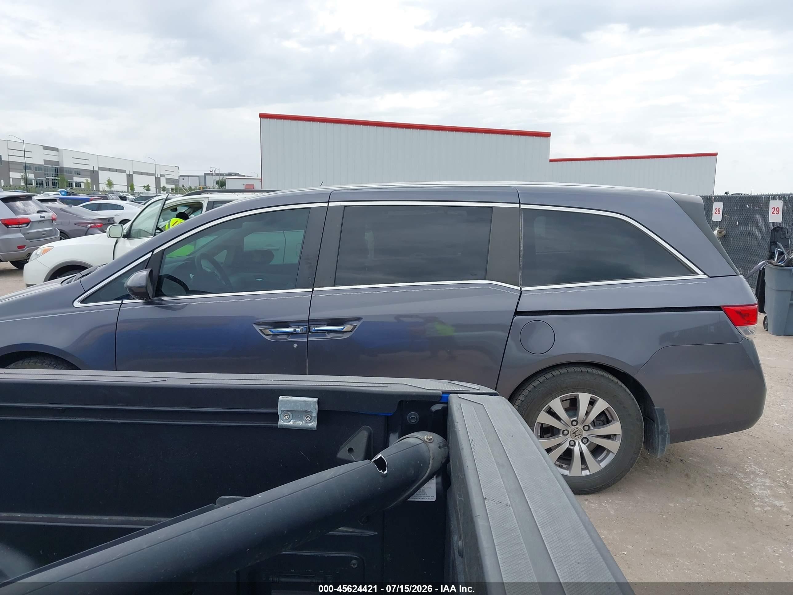 2015 Honda Odyssey Ex Gray vin: 5FNRL5H41FB121519