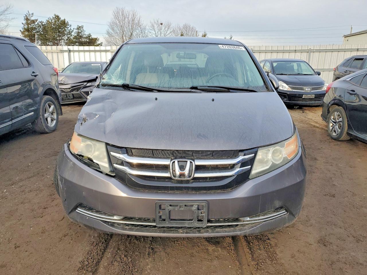 2015 Honda Odyssey Ex Серый vin: 5FNRL5H41FB504764