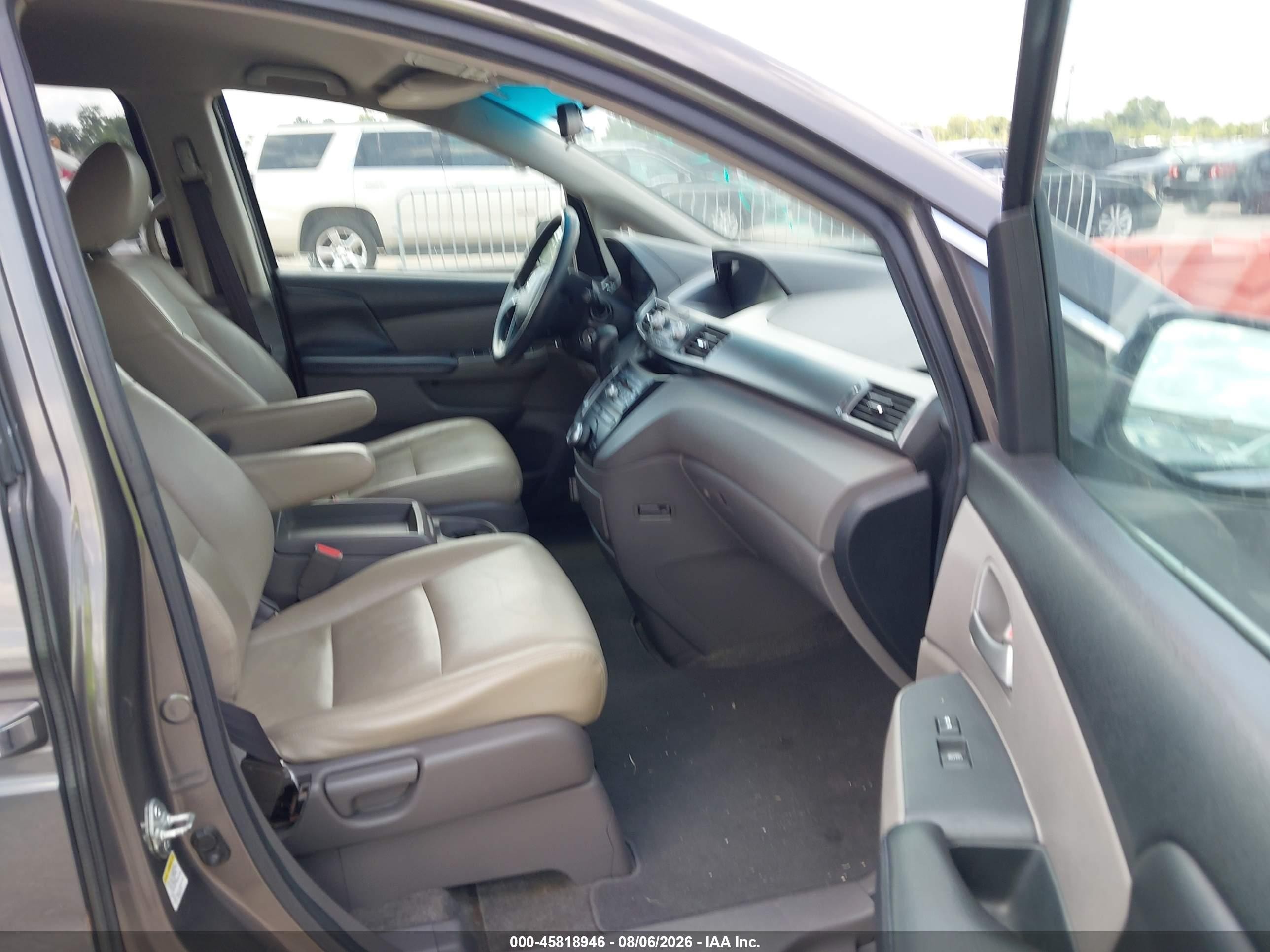 2011 Honda Odyssey Ex Gray vin: 5FNRL5H42BB004560