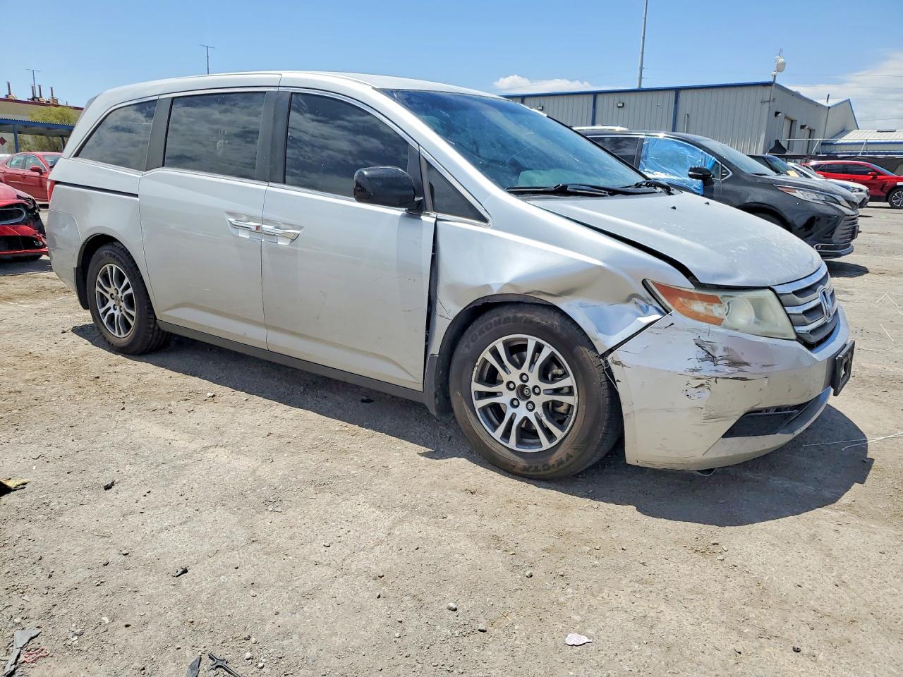 2011 Honda Odyssey Ex Silver vin: 5FNRL5H42BB010696