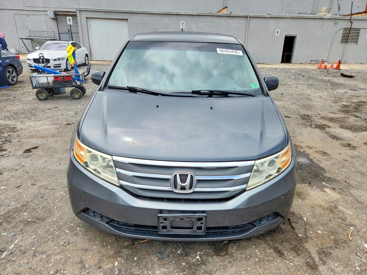 2011 Honda Odyssey Ex Gray vin: 5FNRL5H42BB060160