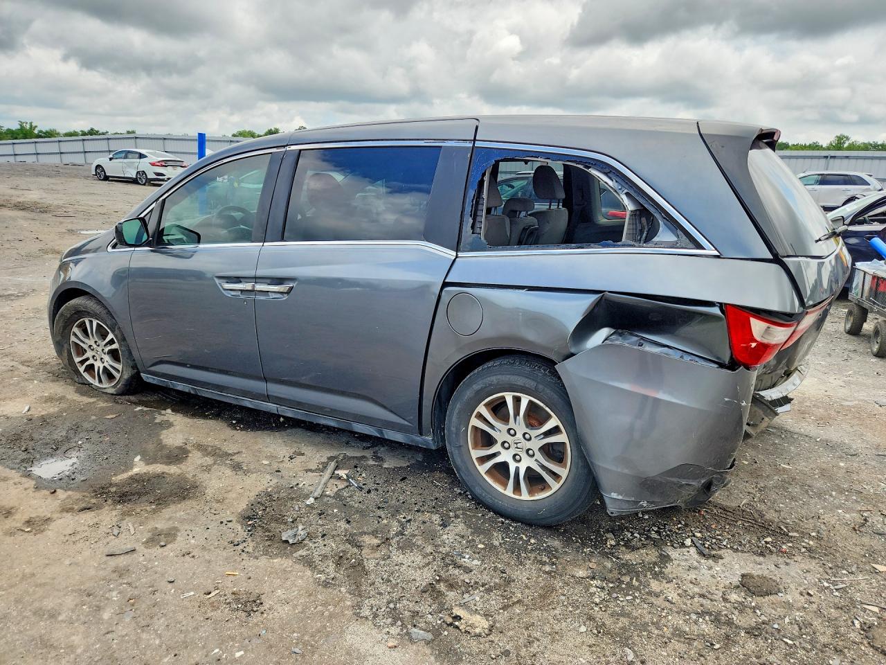 2011 Honda Odyssey Ex Gray vin: 5FNRL5H42BB060160