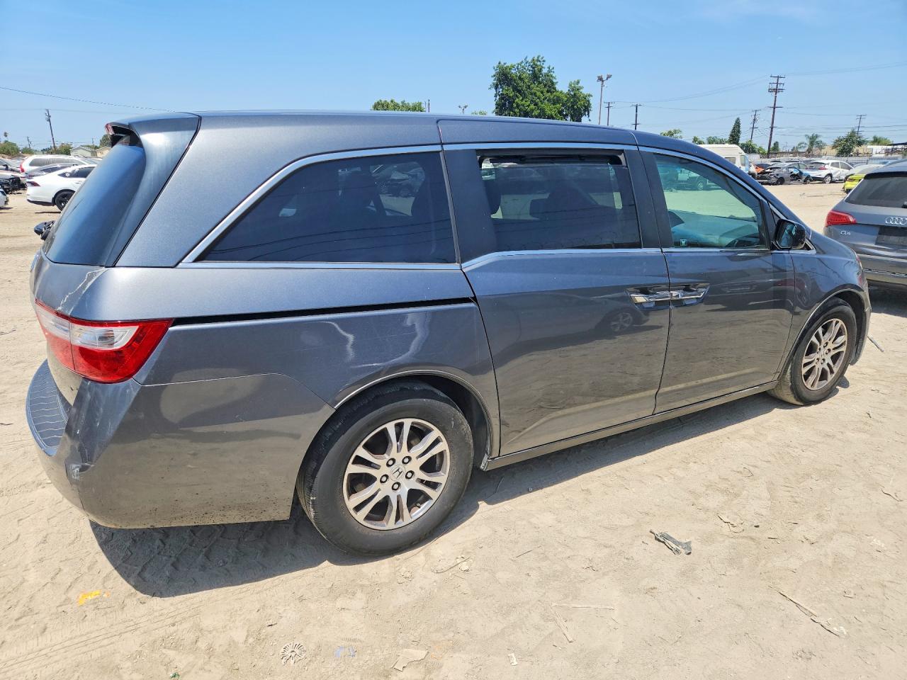 2011 Honda Odyssey Ex Gray vin: 5FNRL5H42BB060725