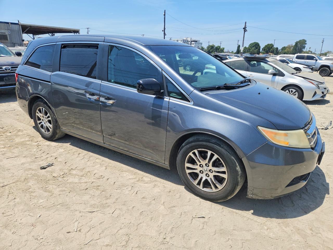 2011 Honda Odyssey Ex Gray vin: 5FNRL5H42BB060725