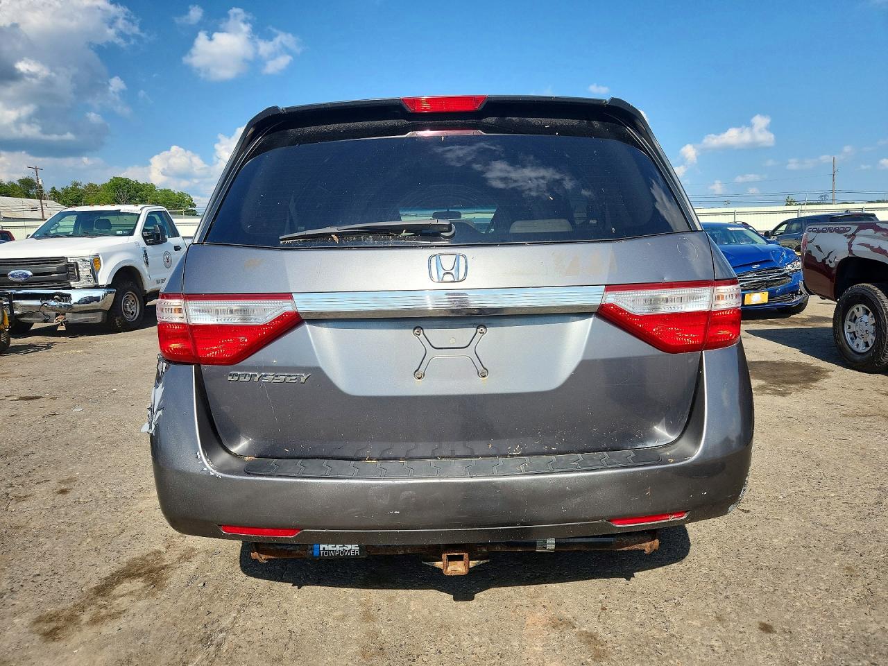 2011 Honda Odyssey Ex Gray vin: 5FNRL5H42BB085091
