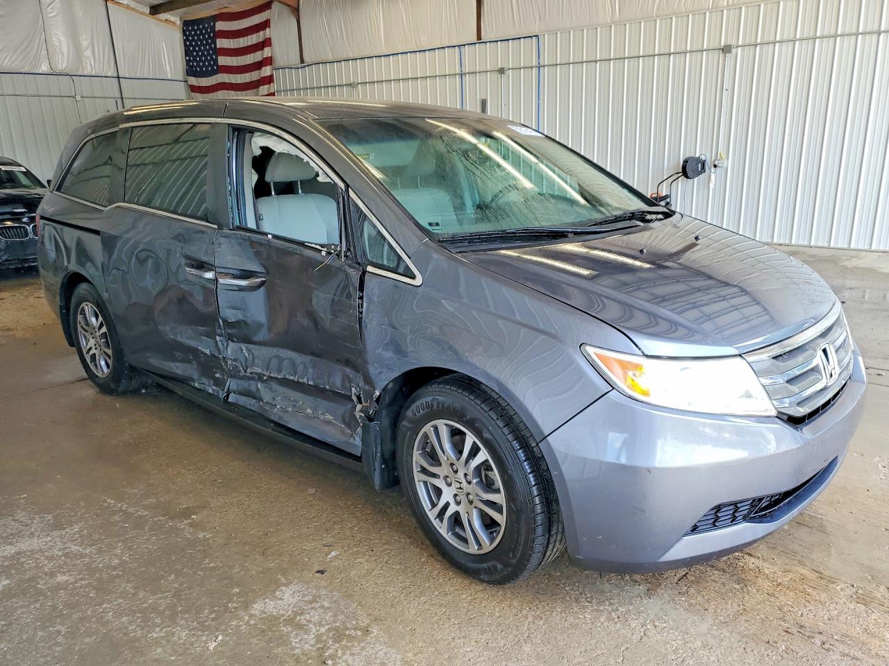 2012 Honda Odyssey Ex Gray vin: 5FNRL5H42CB021974