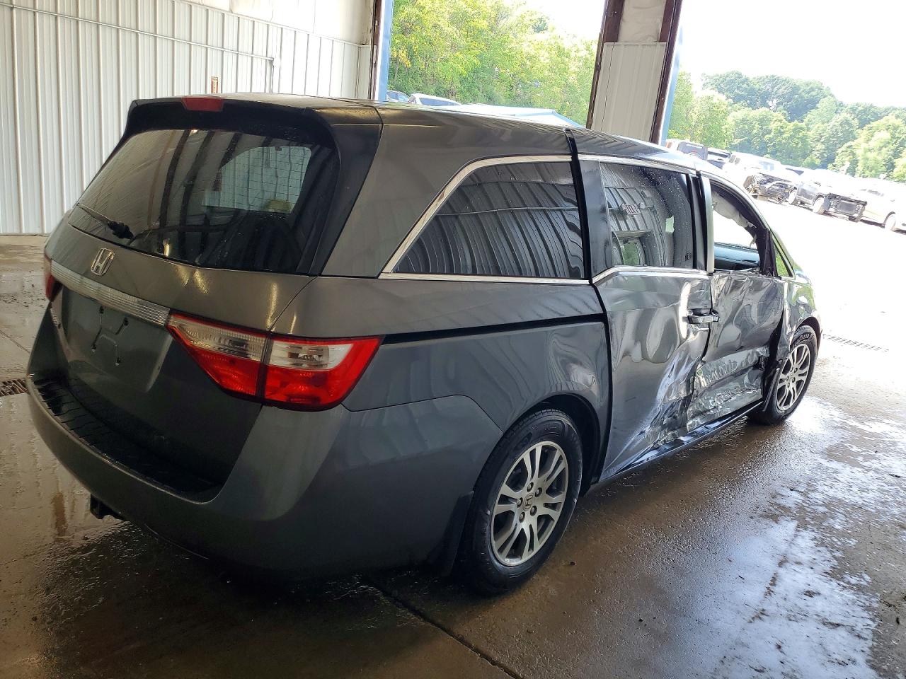 2012 Honda Odyssey Ex Gray vin: 5FNRL5H42CB021974