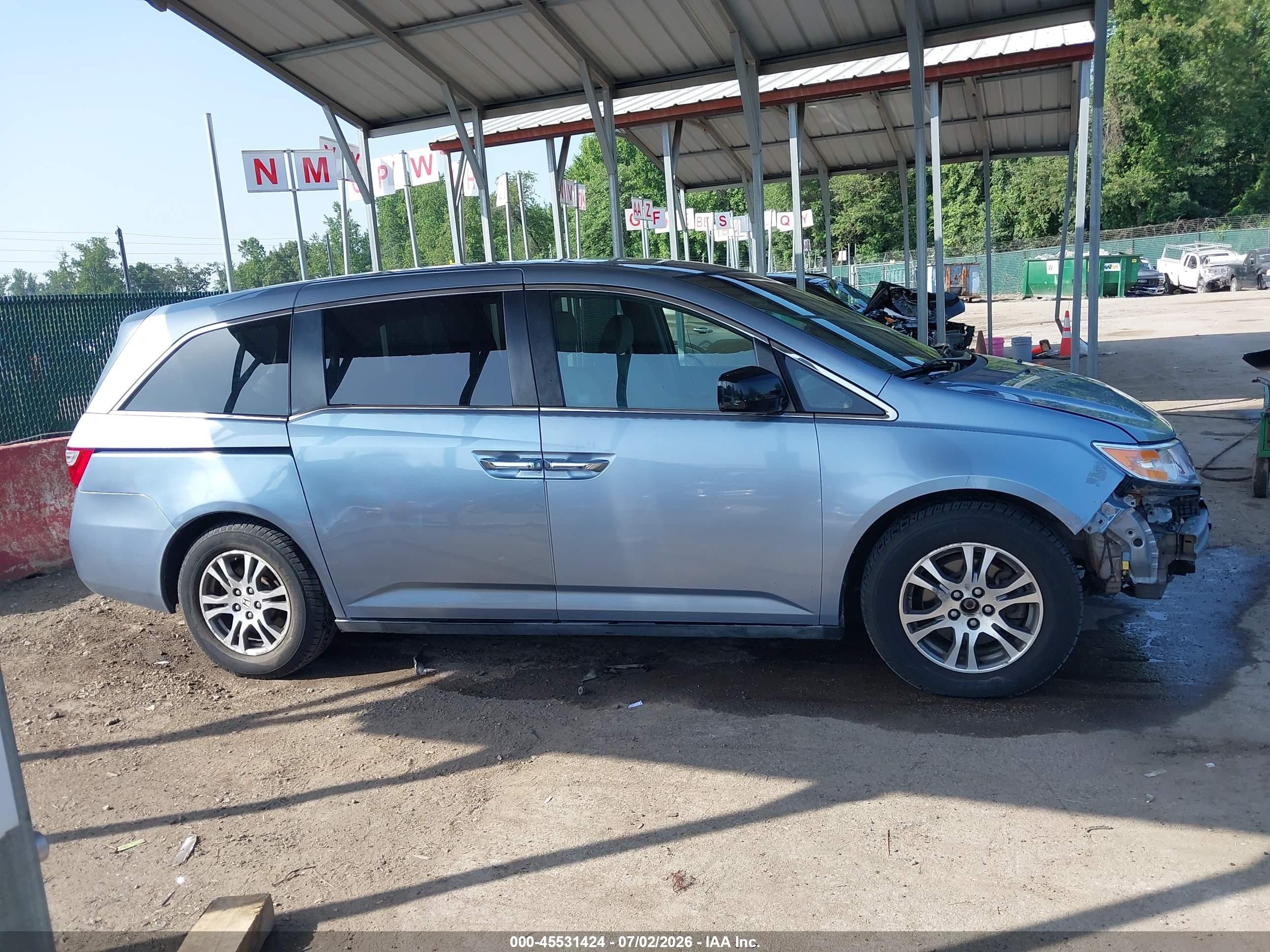 2012 Honda Odyssey Ex Light Blue vin: 5FNRL5H42CB041481