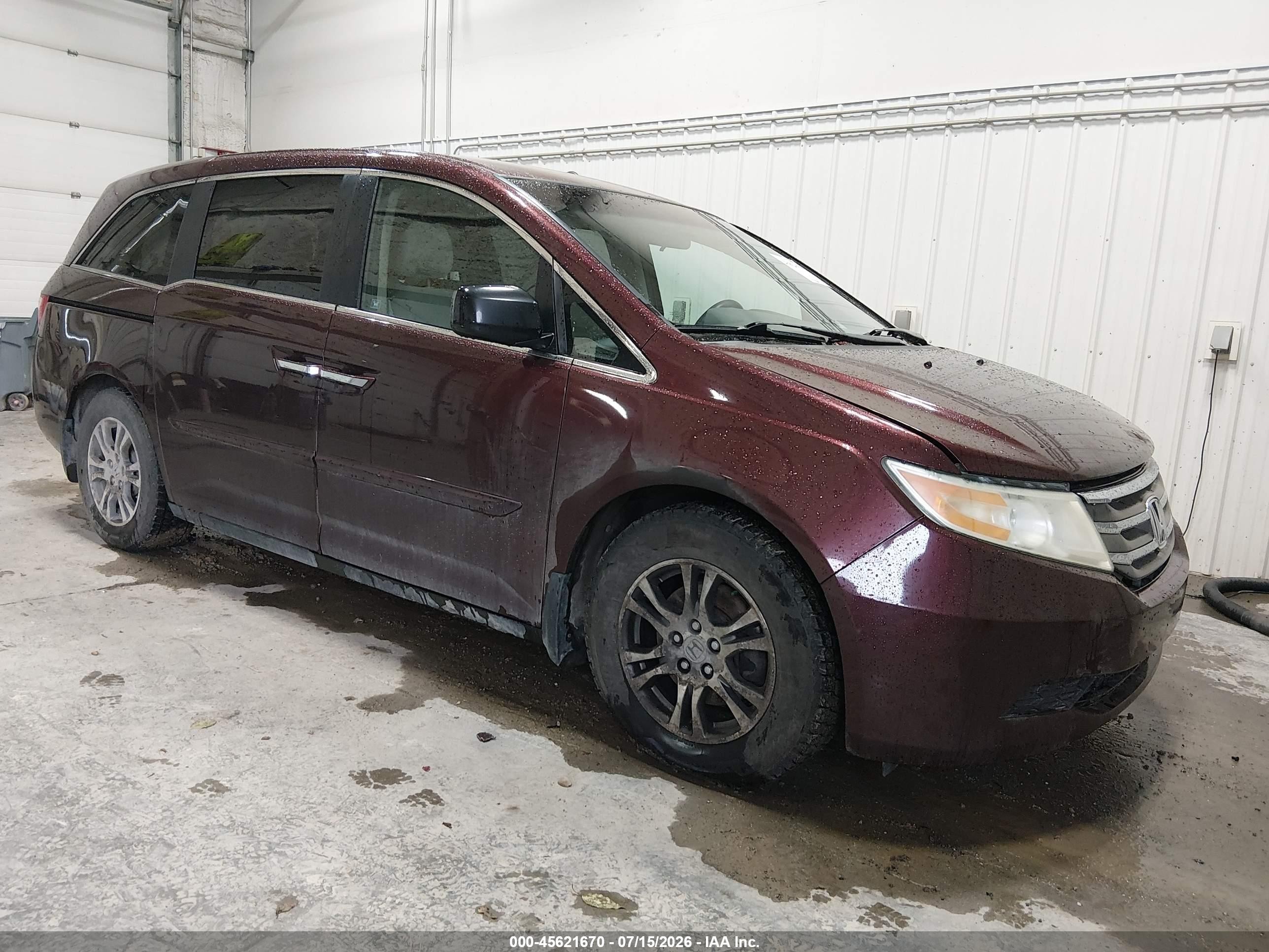 2012 Honda Odyssey Ex Red vin: 5FNRL5H42CB062542