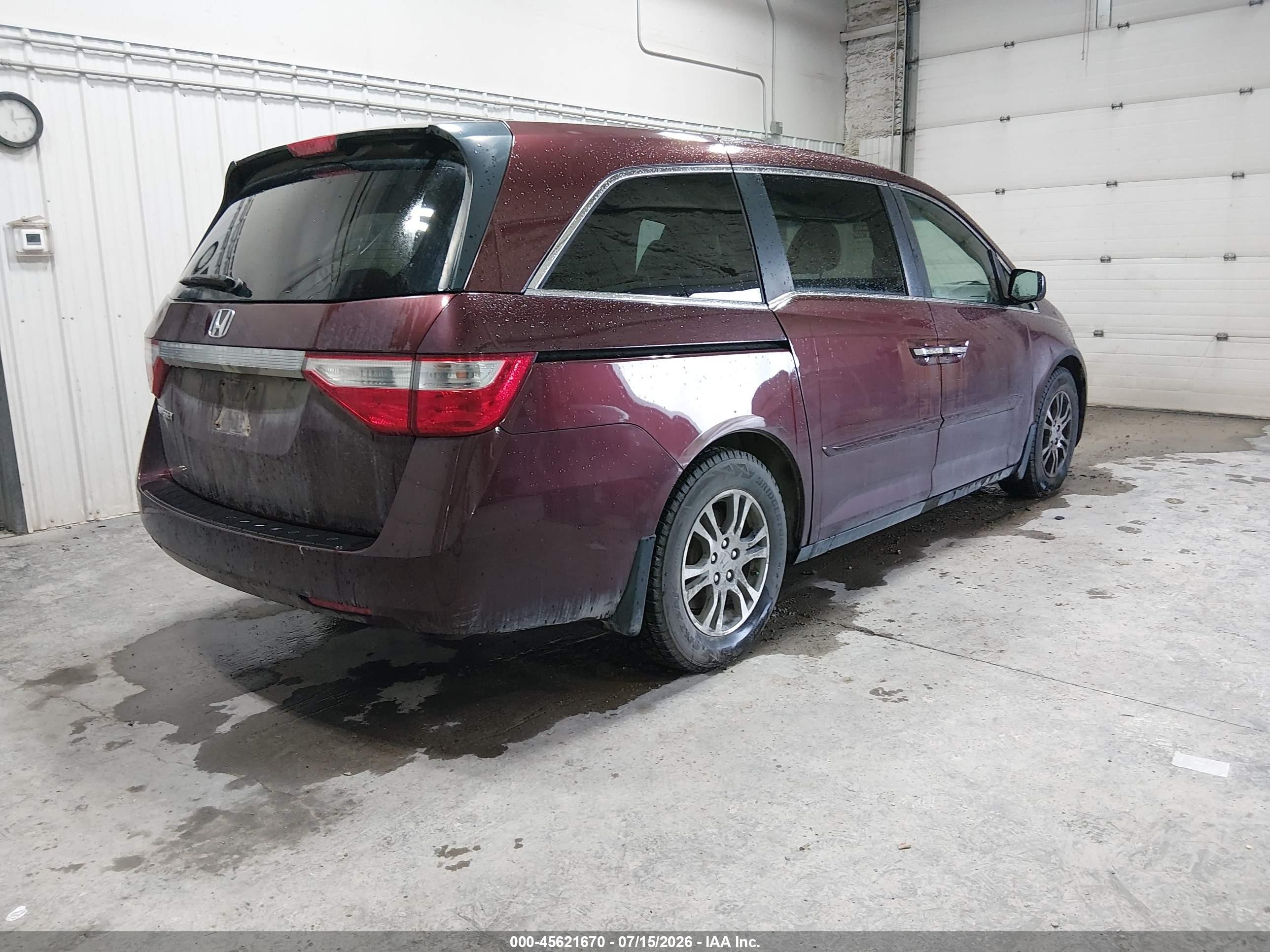 2012 Honda Odyssey Ex Red vin: 5FNRL5H42CB062542