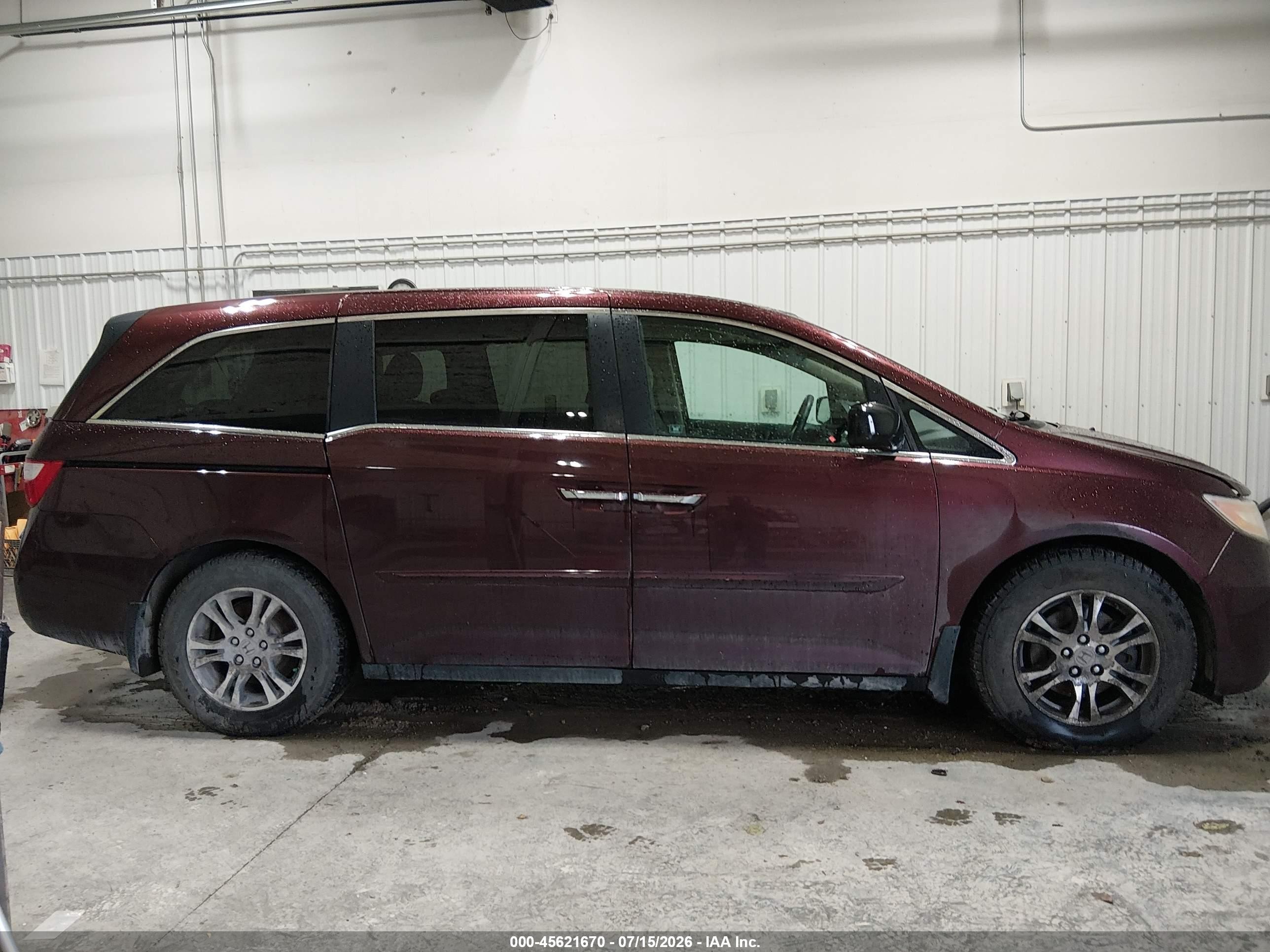 2012 Honda Odyssey Ex Red vin: 5FNRL5H42CB062542