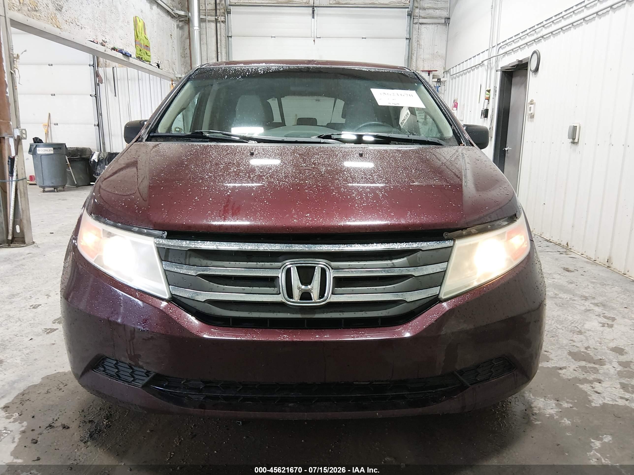 2012 Honda Odyssey Ex Red vin: 5FNRL5H42CB062542