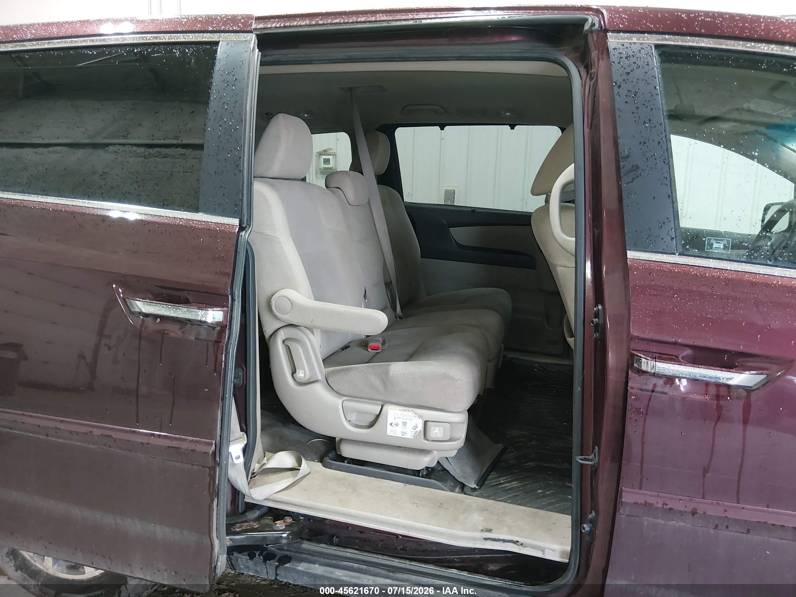 2012 Honda Odyssey Ex Red vin: 5FNRL5H42CB062542