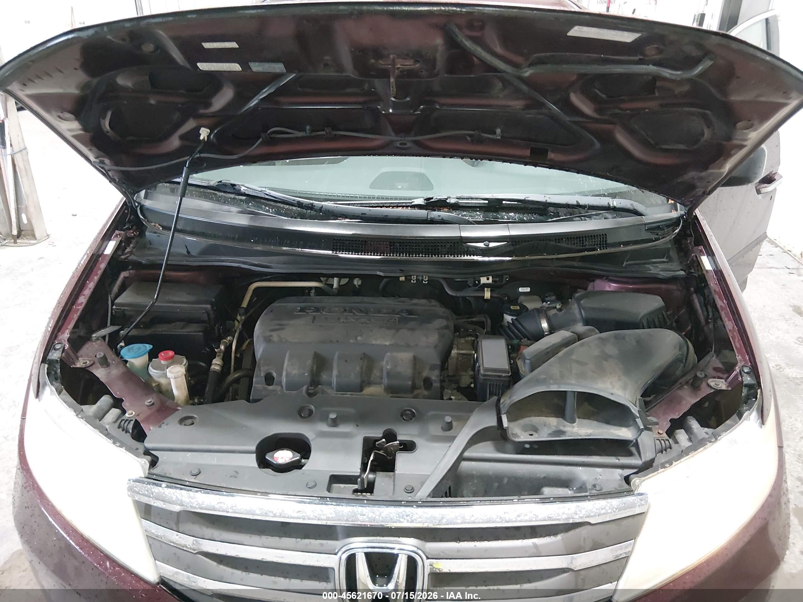 2012 Honda Odyssey Ex Red vin: 5FNRL5H42CB062542
