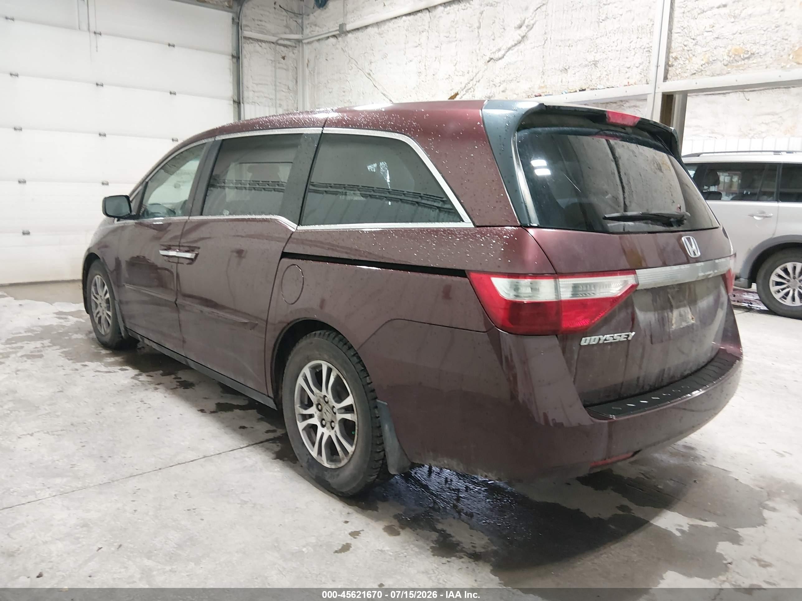 2012 Honda Odyssey Ex Red vin: 5FNRL5H42CB062542