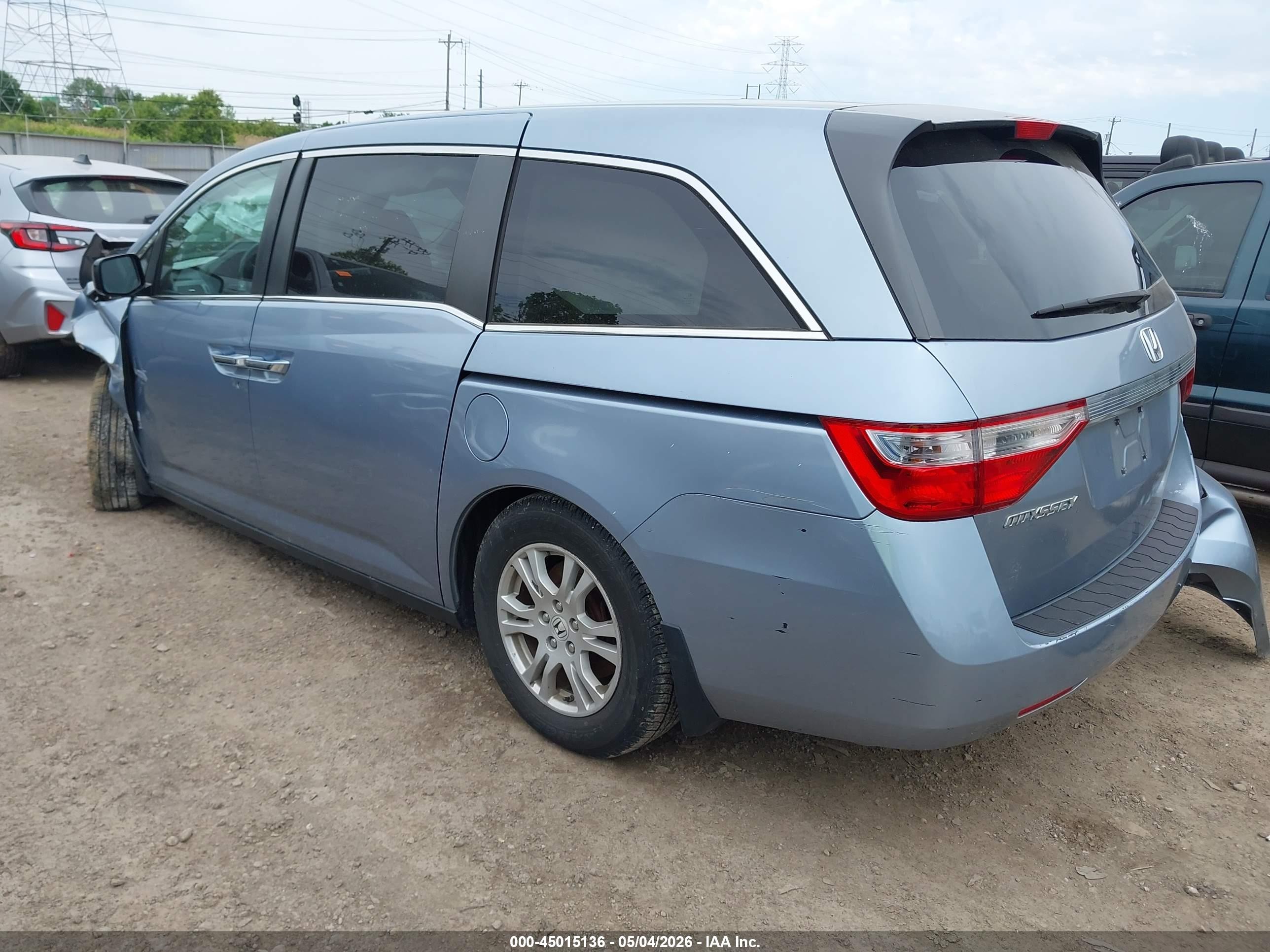 2012 Honda Odyssey Ex Light Blue vin: 5FNRL5H42CB072133