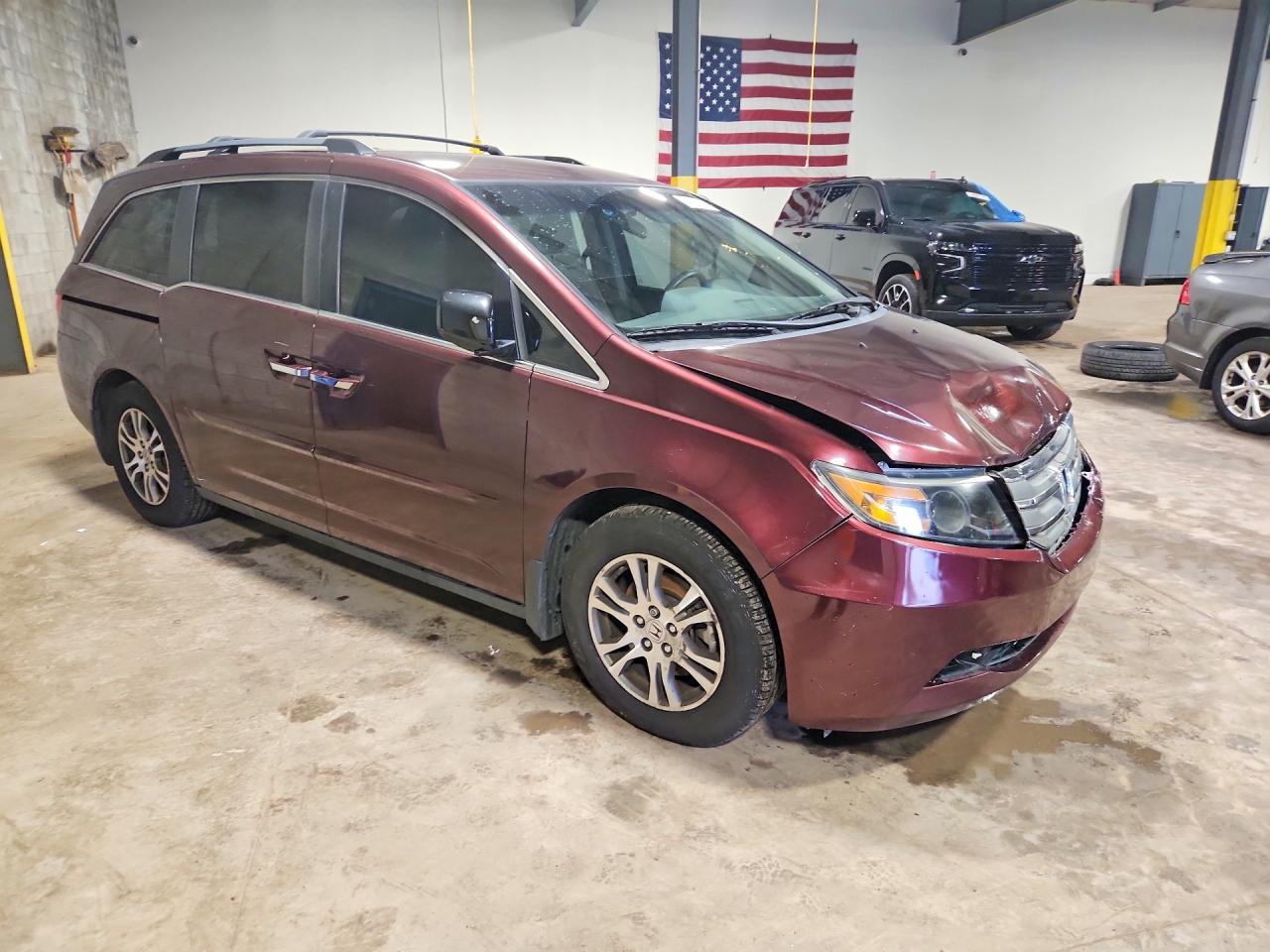2012 Honda Odyssey Ex Burgundy vin: 5FNRL5H42CB120486