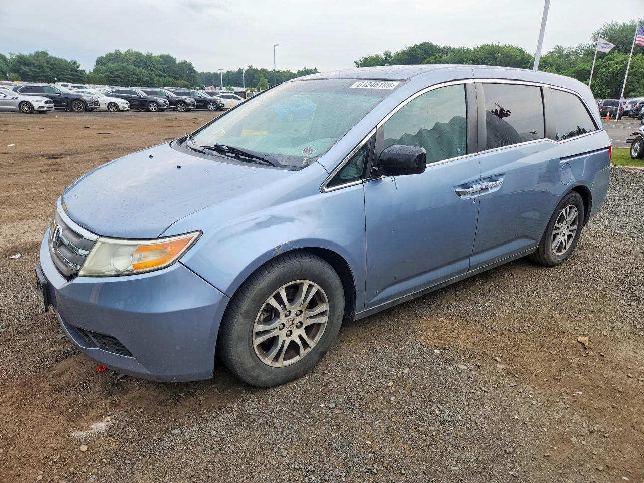 2012 Honda Odyssey Ex Blue vin: 5FNRL5H42CB130242
