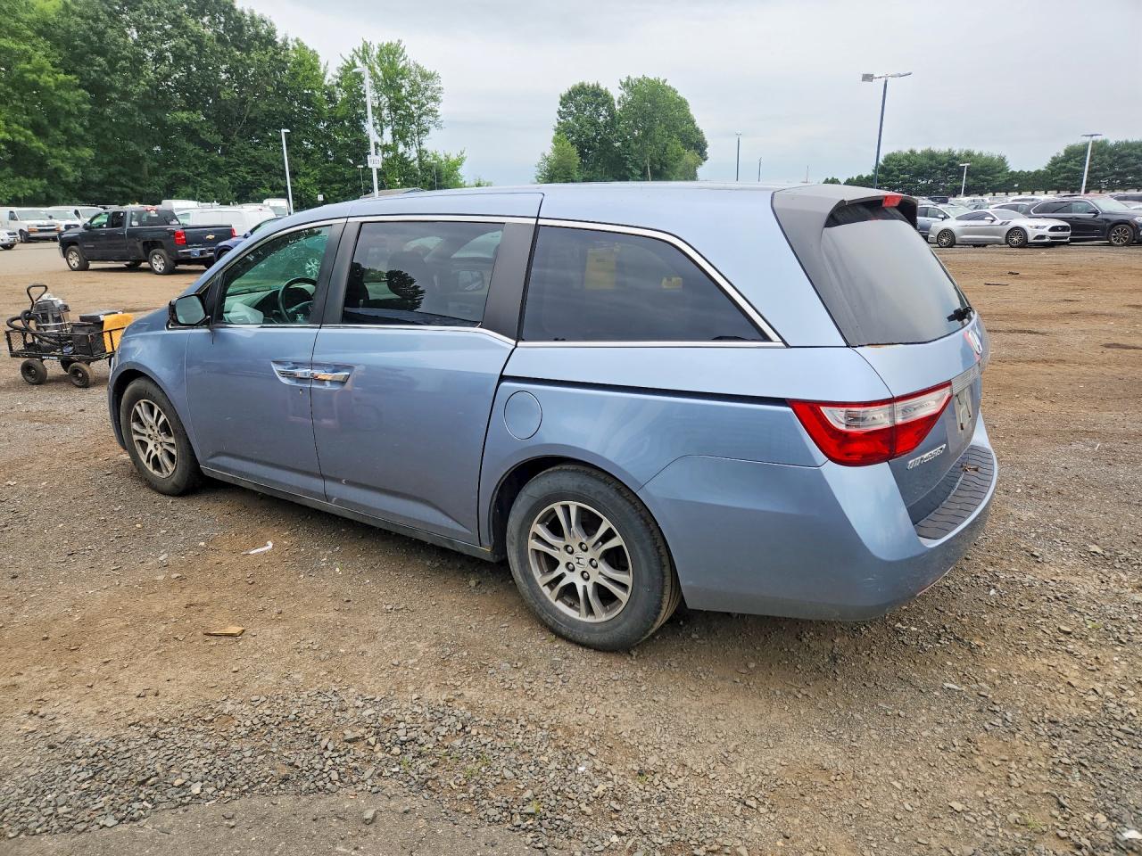 2012 Honda Odyssey Ex Blue vin: 5FNRL5H42CB130242