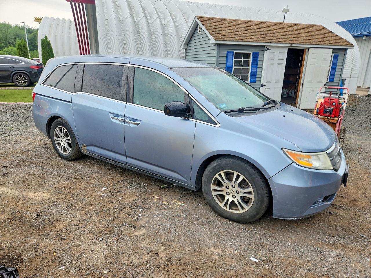 2012 Honda Odyssey Ex Blue vin: 5FNRL5H42CB130242