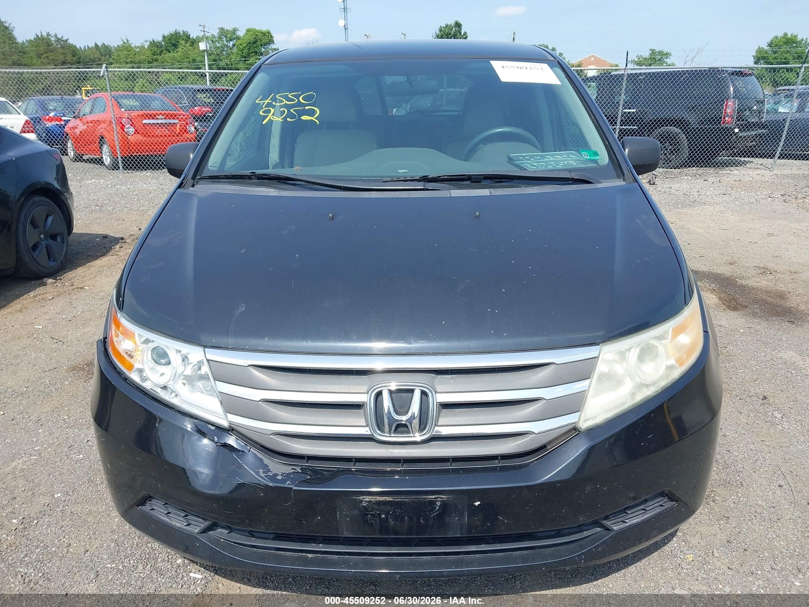 2013 Honda Odyssey Ex Black vin: 5FNRL5H42DB003427